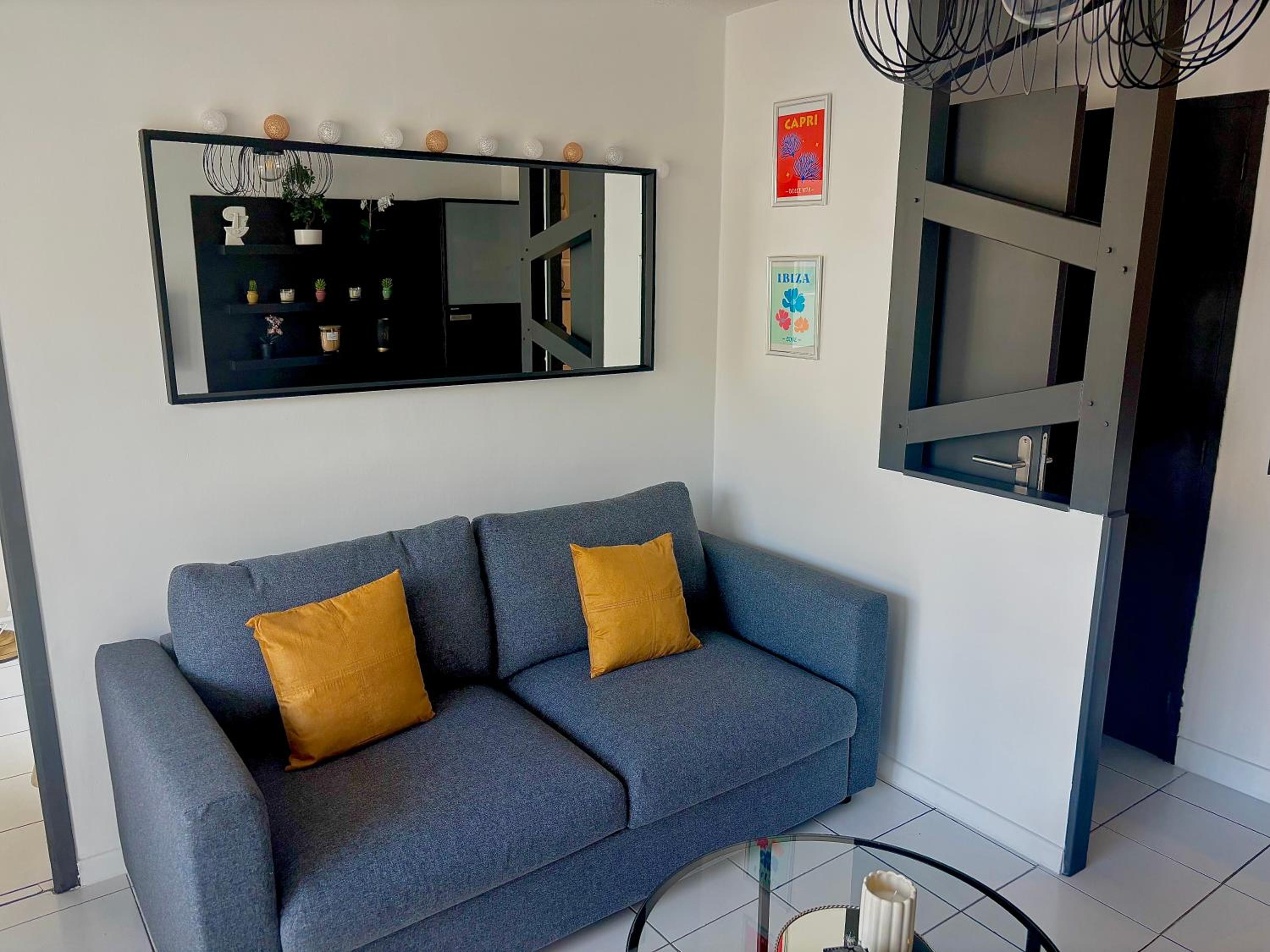 L'Azur, T2 - Parking gratuit - Central - confort Cosy