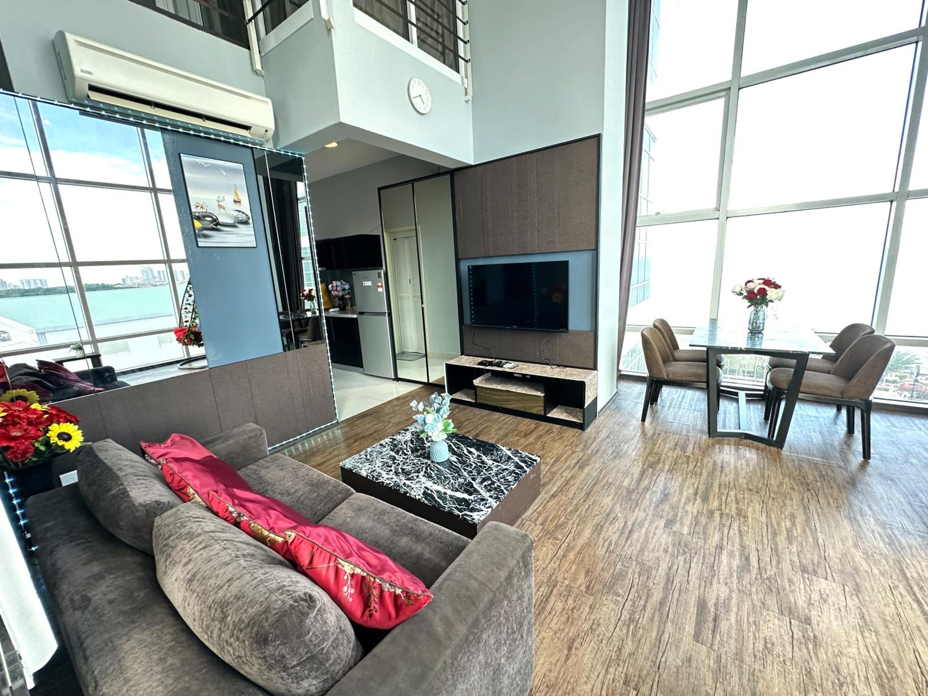 2BR Sea View Suite at Maritime Suites Penang Georgetown