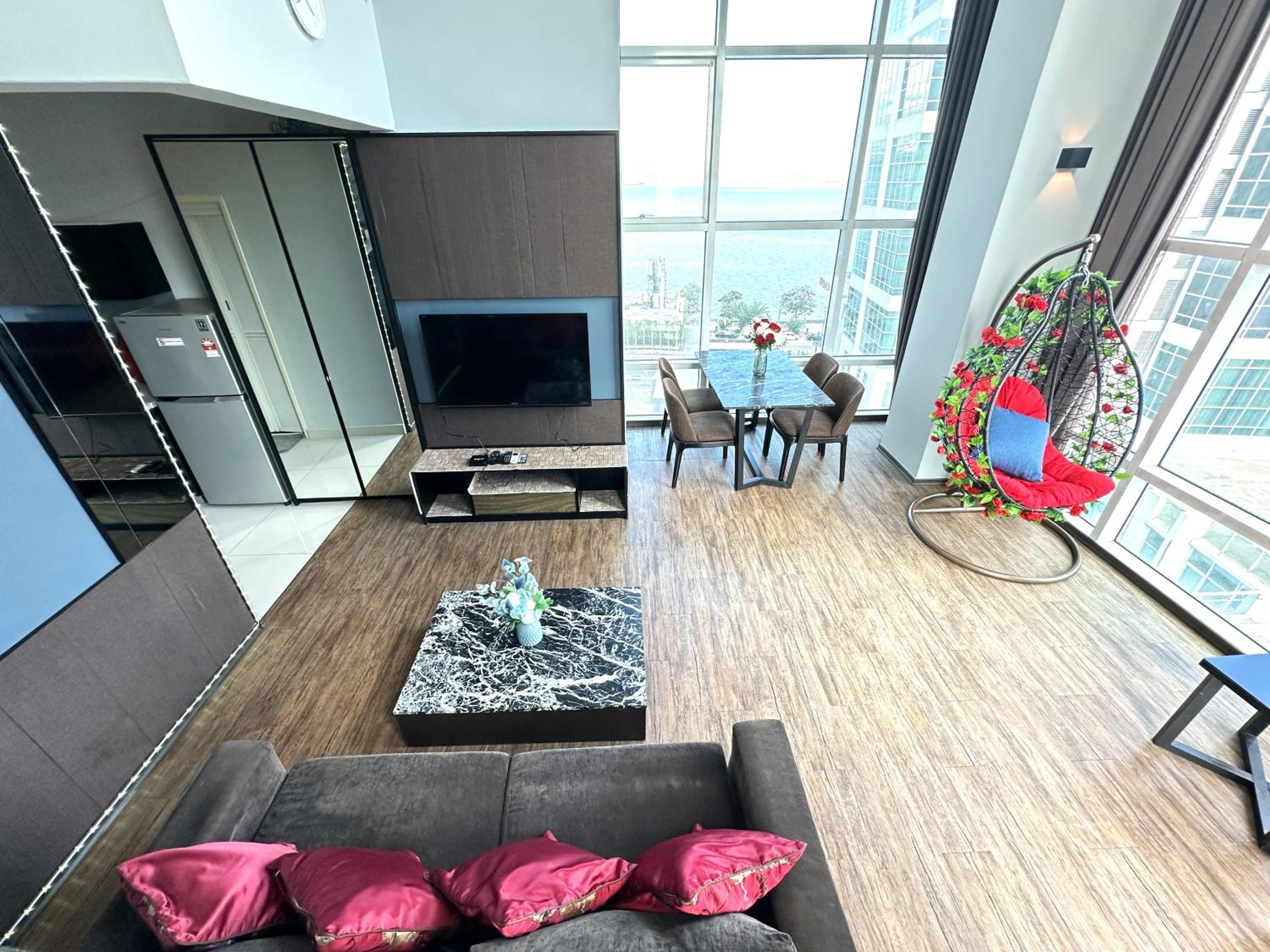 2BR Sea View Suite at Maritime Suites Penang Georgetown