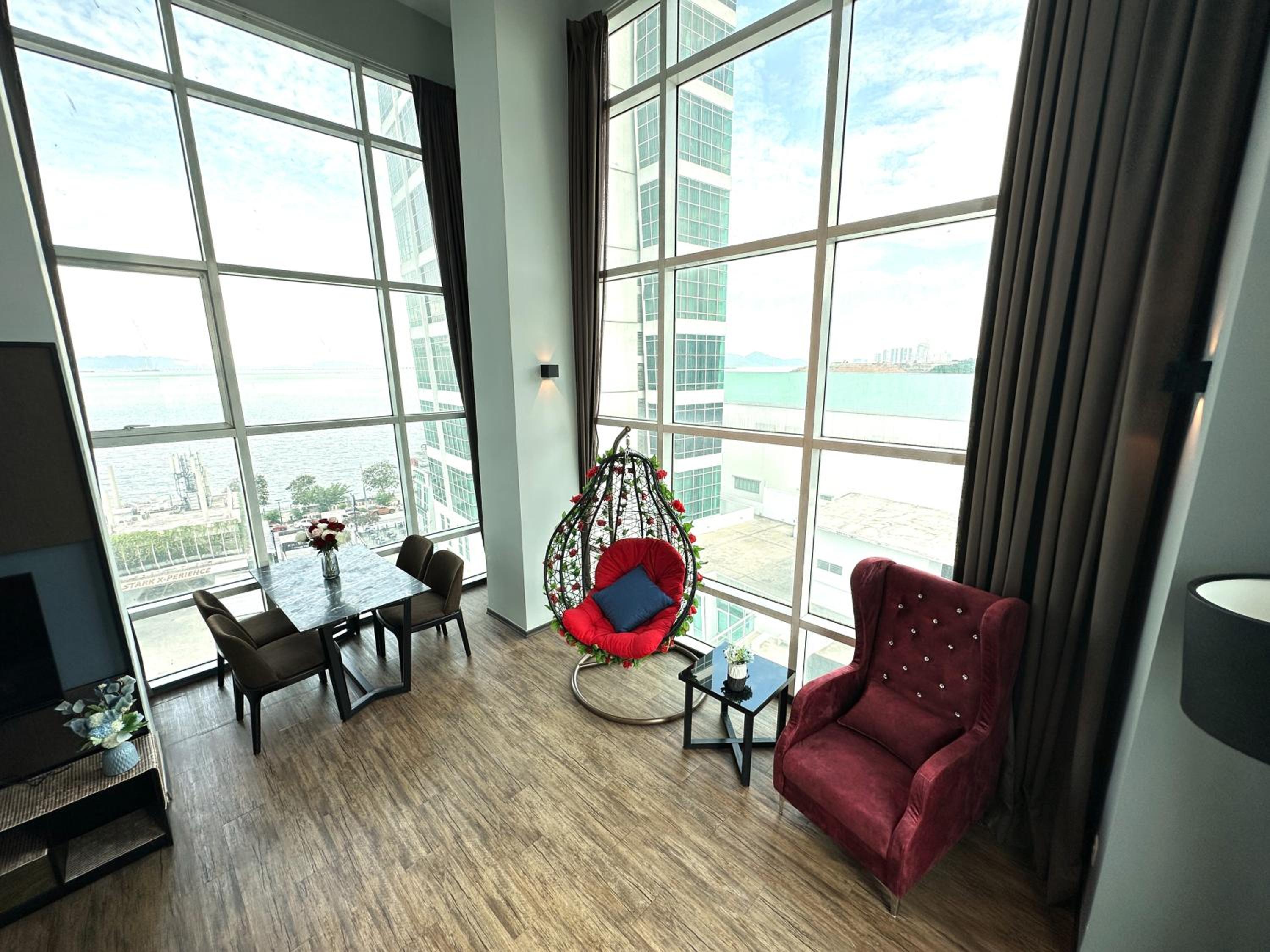 2BR Sea View Suite at Maritime Suites Penang Georgetown