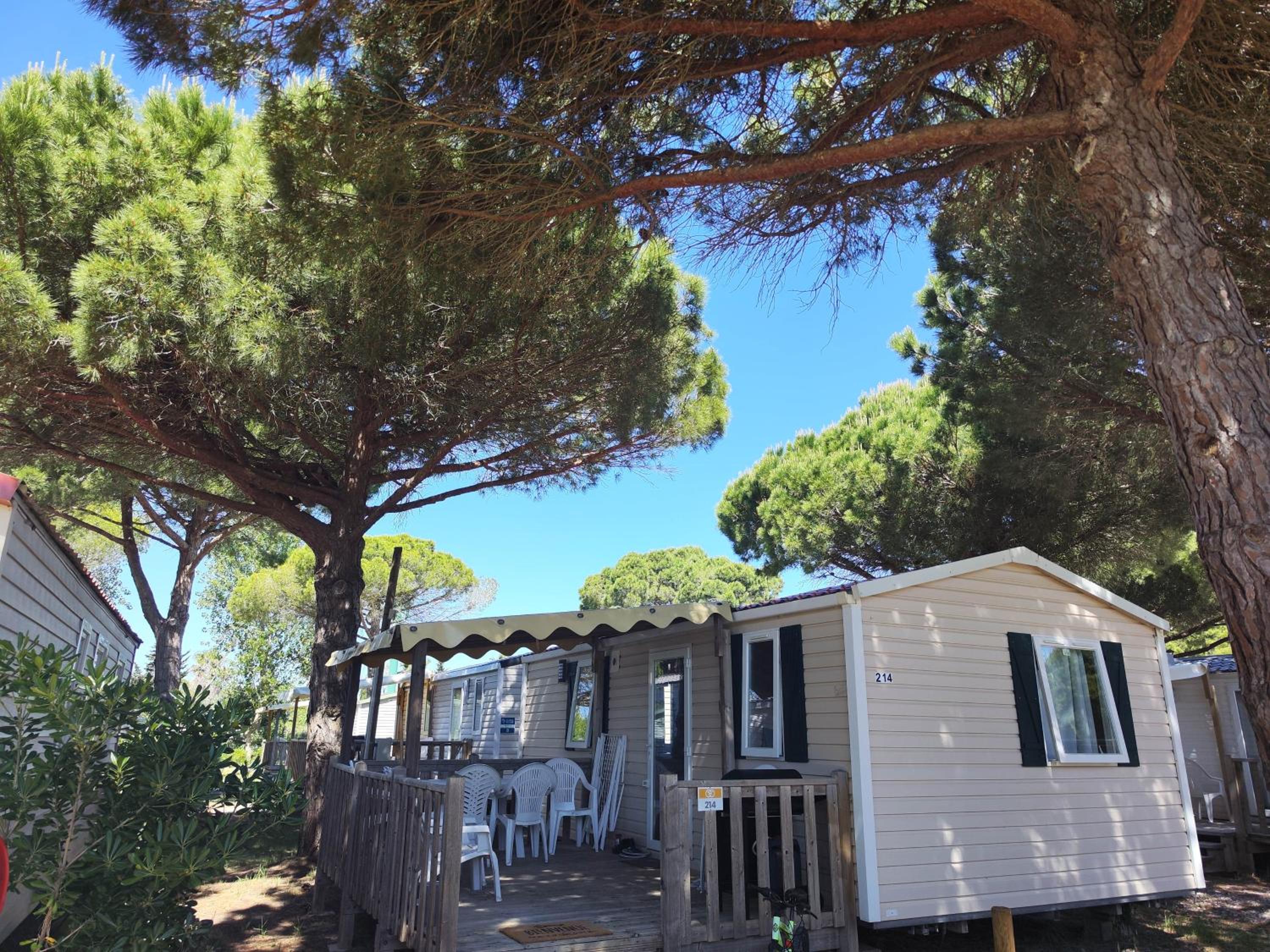 Mobil-home climatisé Plage à 3 min Proche Barcarès Piscine chauffée