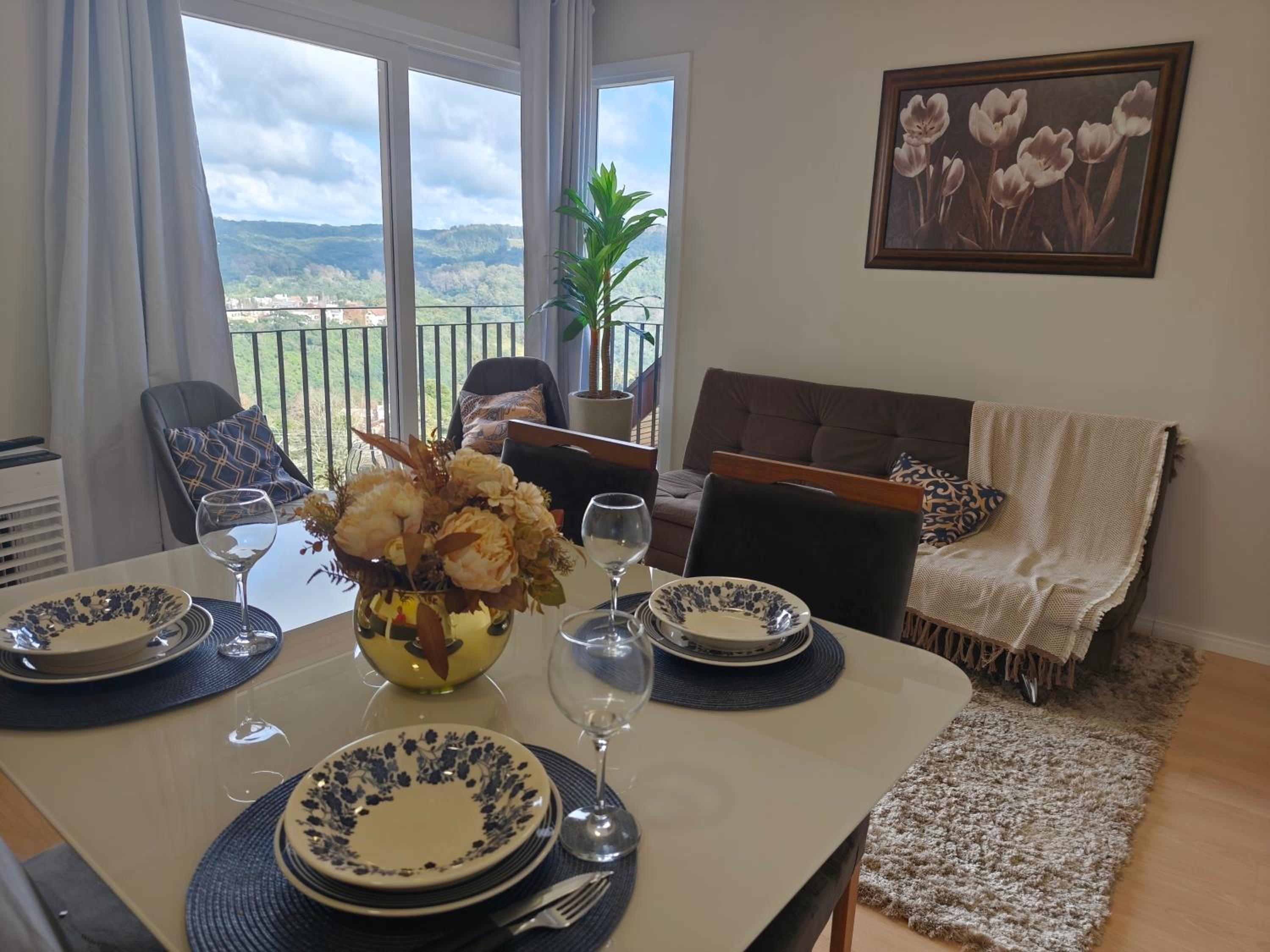 Apartamento de temporada em Gramado com linda vista