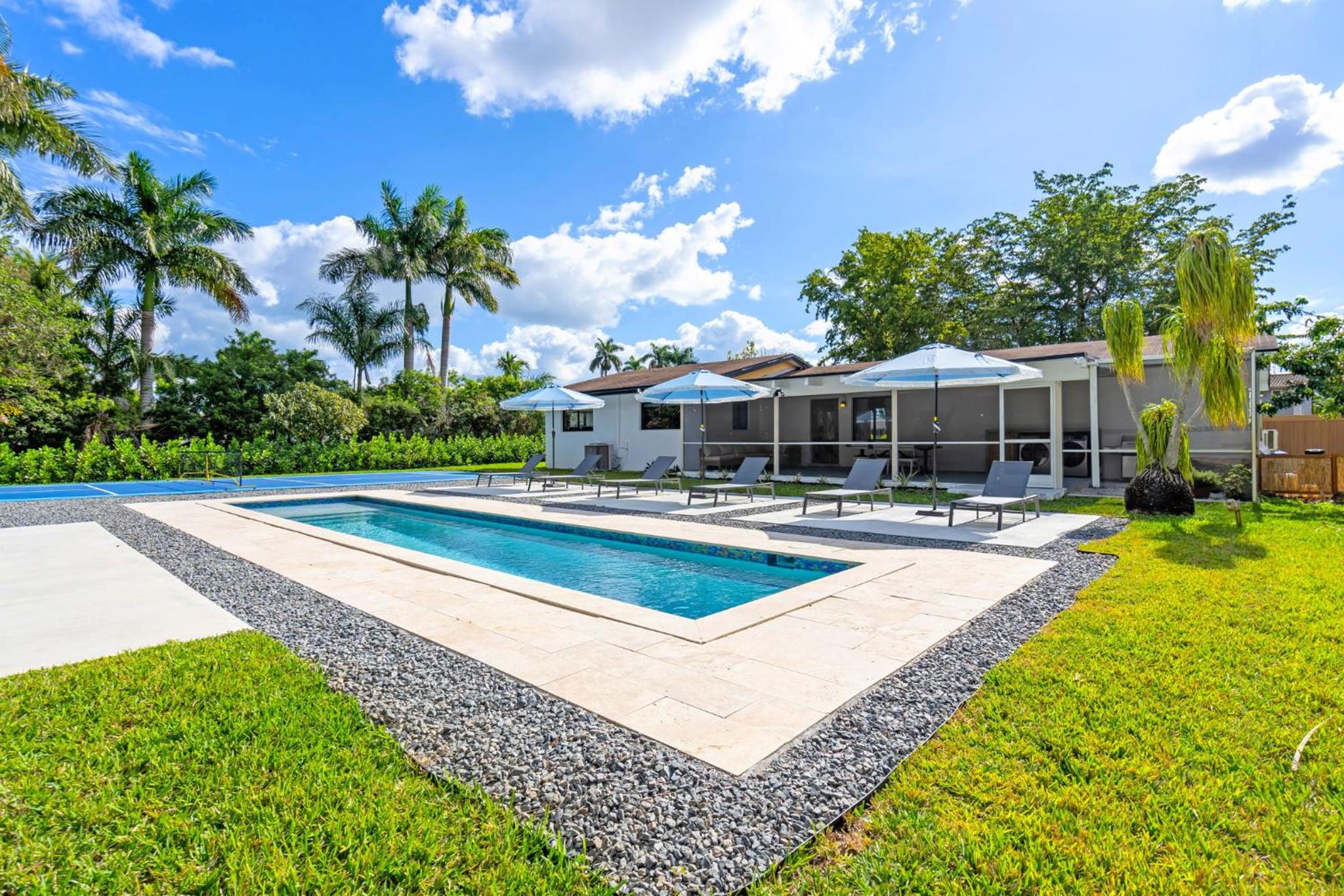 4BR Biscayne River Home with Pool & Pickleball Fun