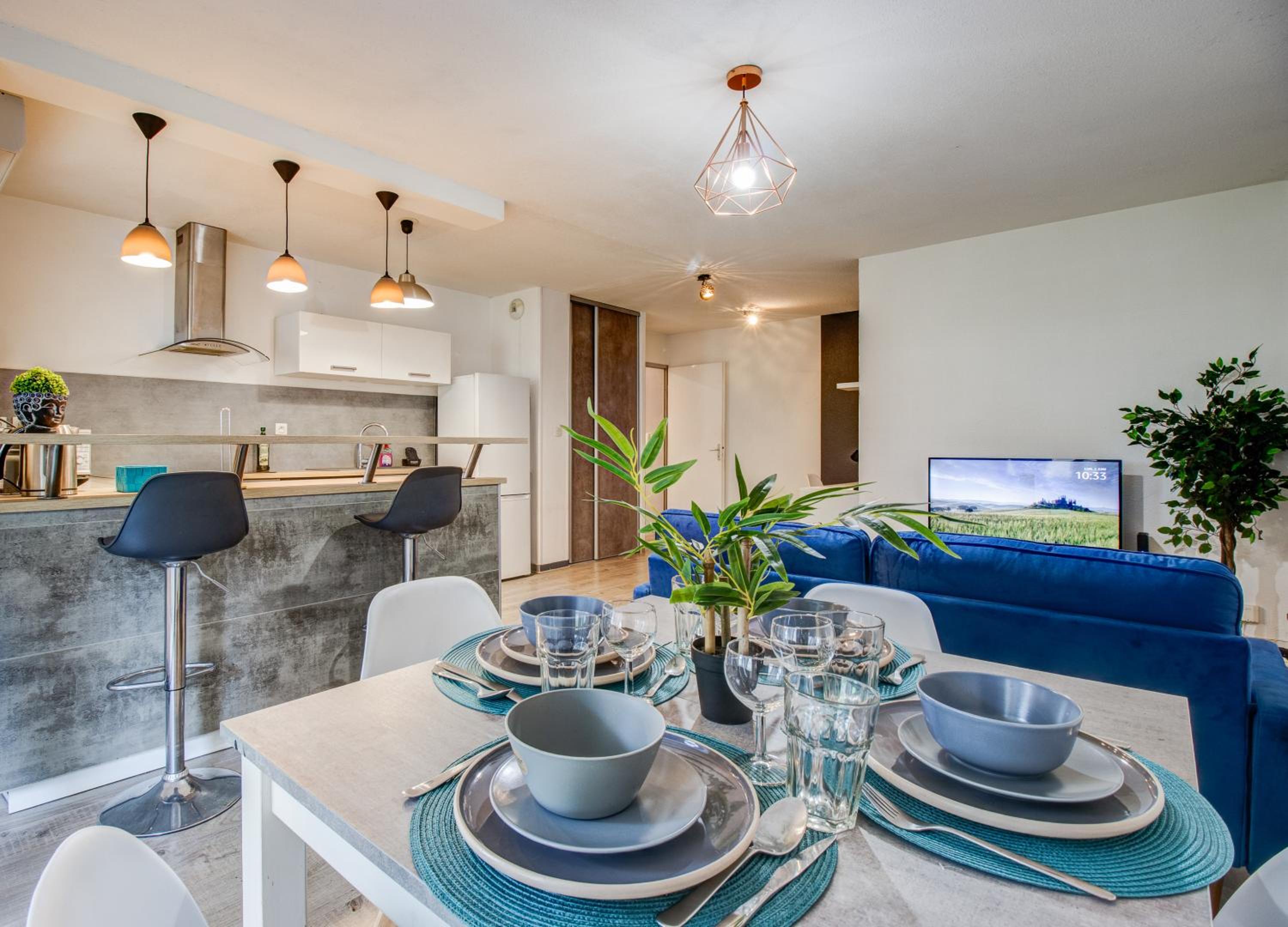 Le Rêve Bleu - 2 chambres avec balcon & parking gratuit