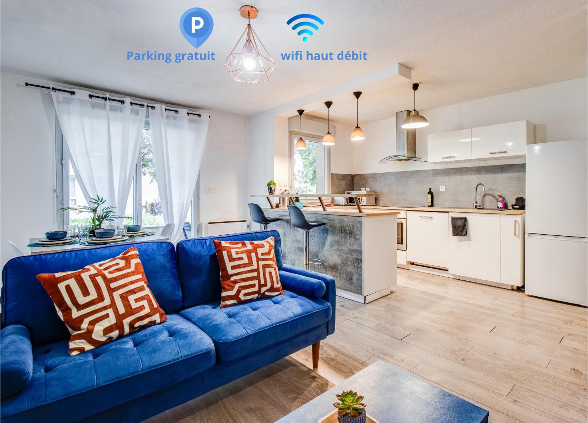 Le Rêve Bleu - 2 chambres avec balcon & parking gratuit