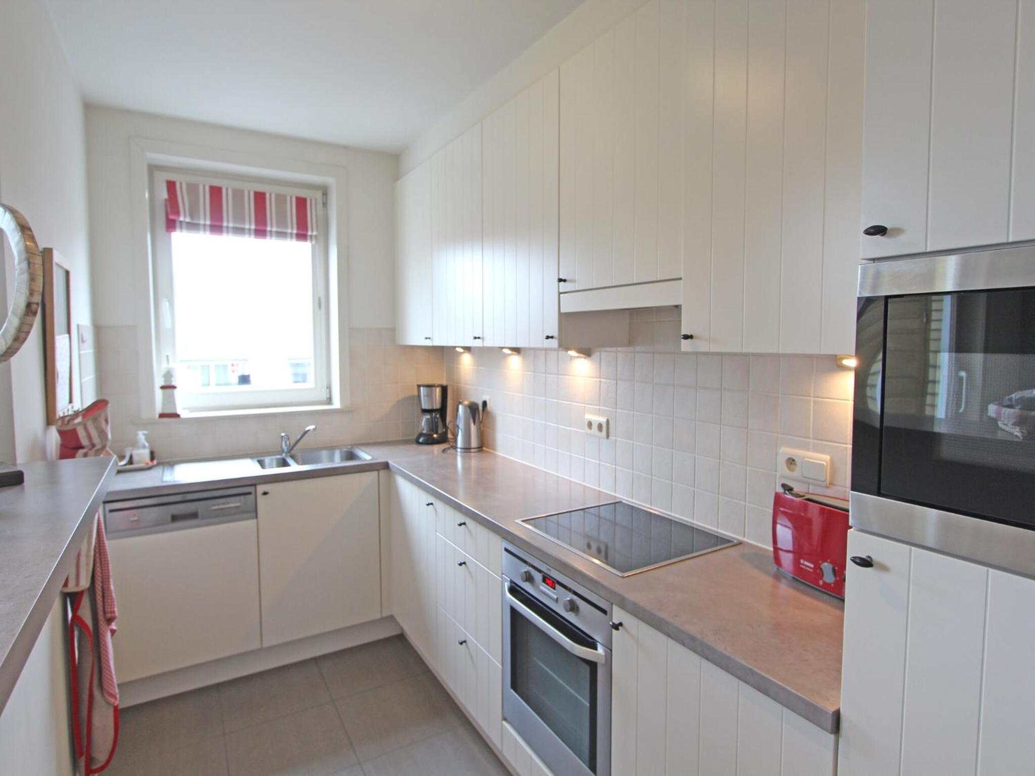 Duplex in Knokke near North Sea Beach