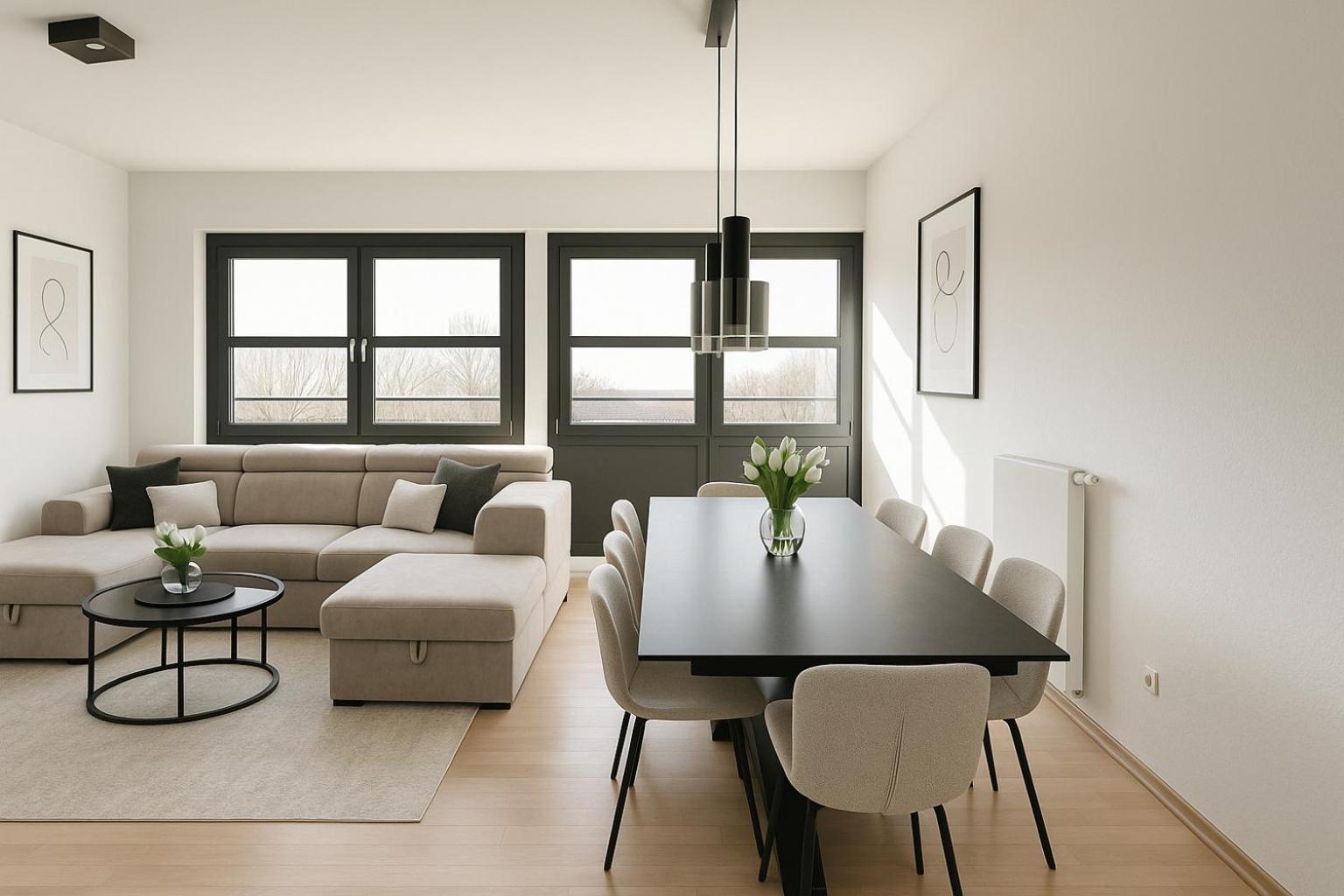 Homely! Bright 3-Room Design Apartment Wiesbaden!
