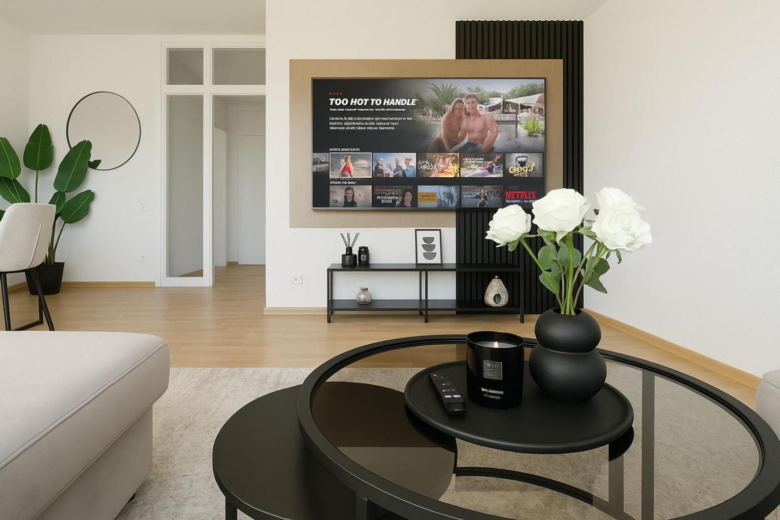 Homely! Bright 3-Room Design Apartment Wiesbaden!
