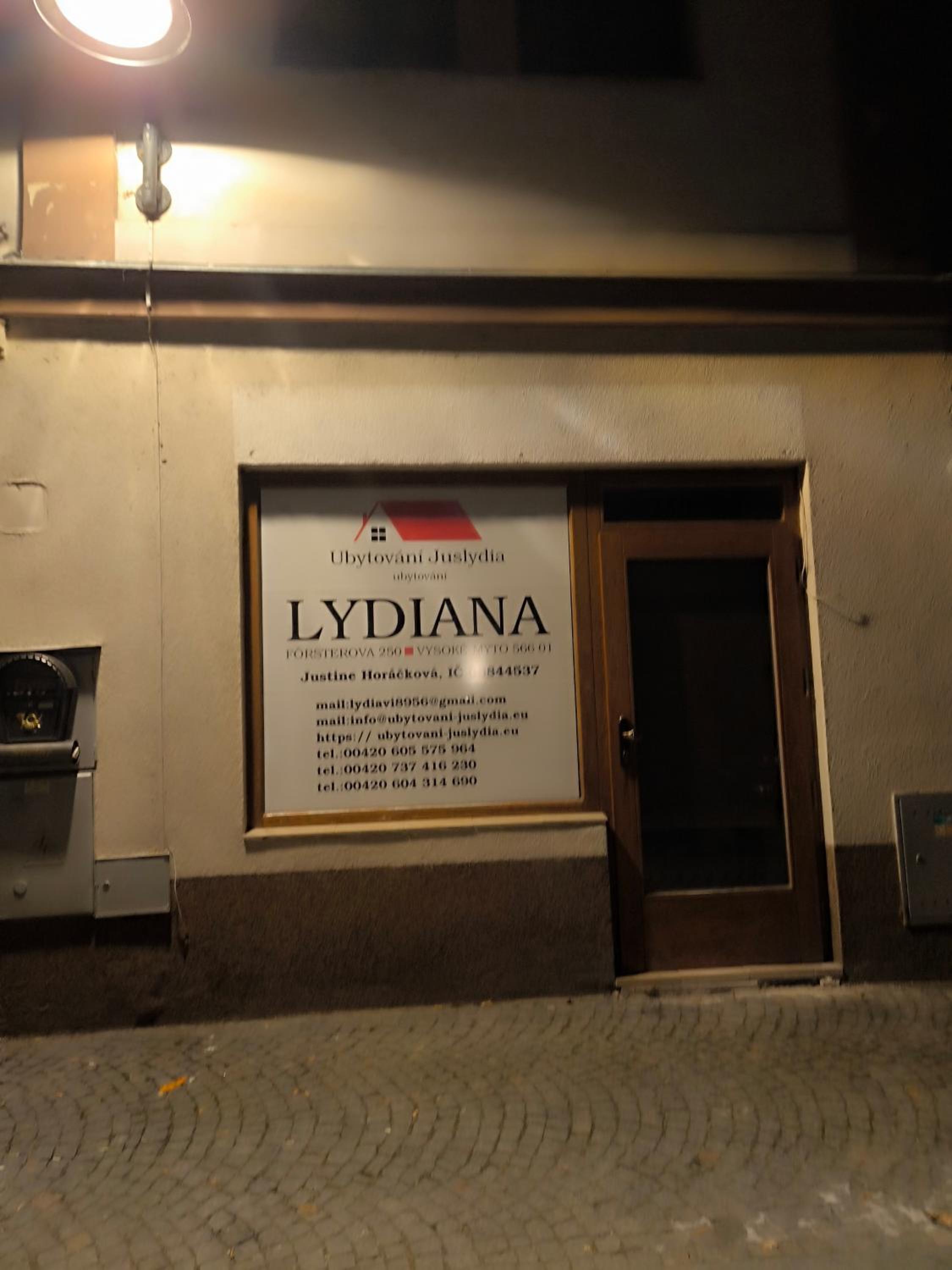 Lydiana Ubytování