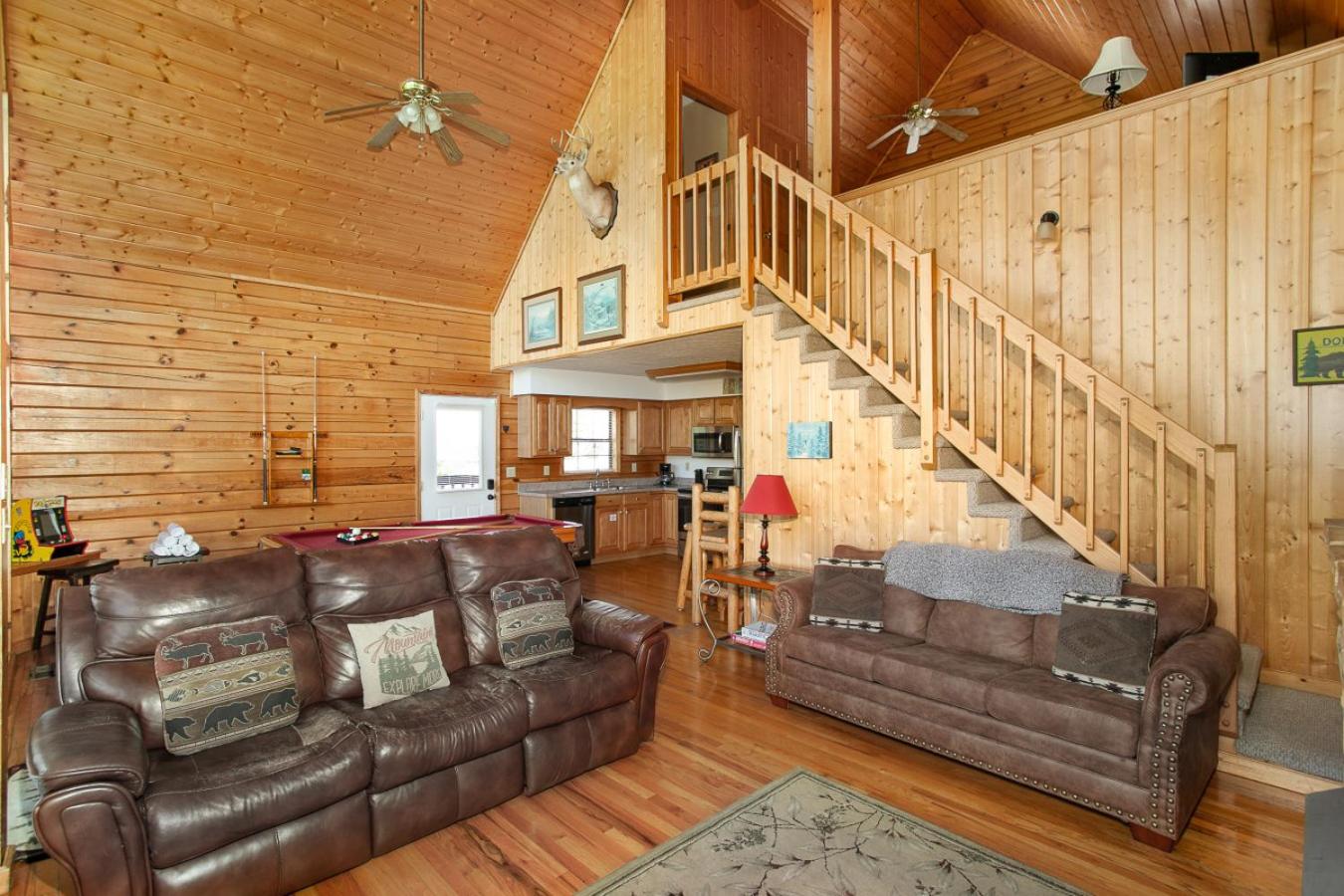 Mountain Mischief Hot Tub Games Cozy Fireplace