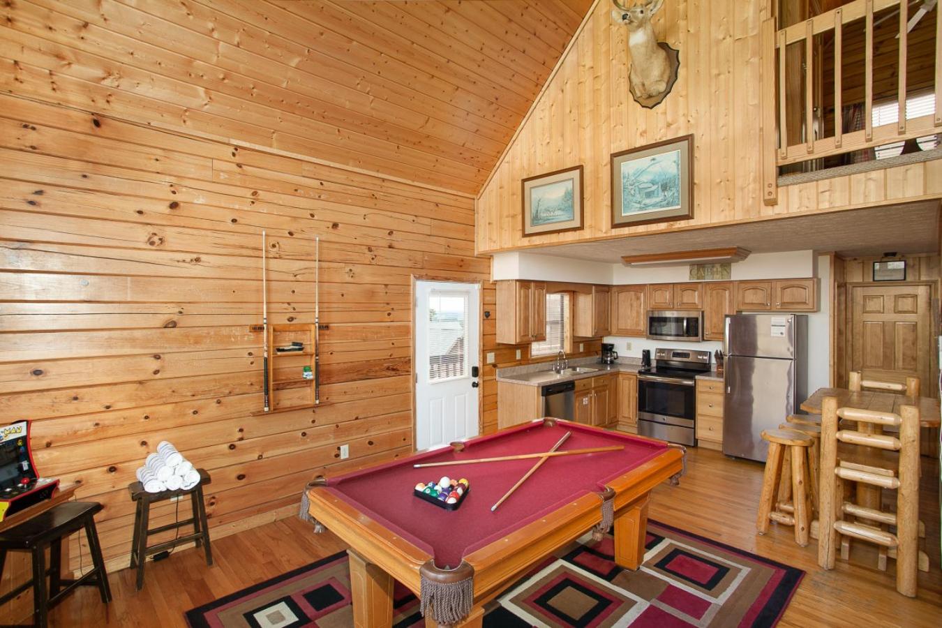 Mountain Mischief Hot Tub Games Cozy Fireplace