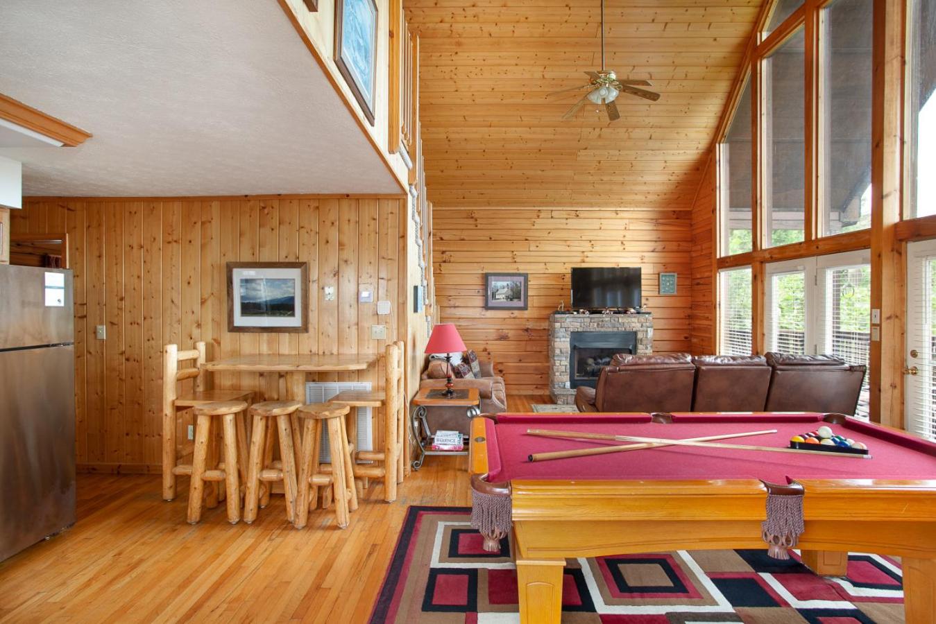 Mountain Mischief Hot Tub Games Cozy Fireplace