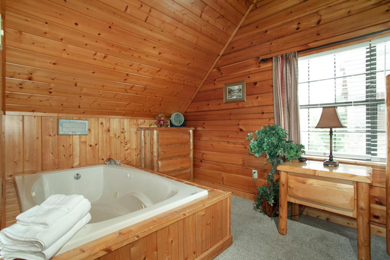 Mountain Mischief Hot Tub Games Cozy Fireplace