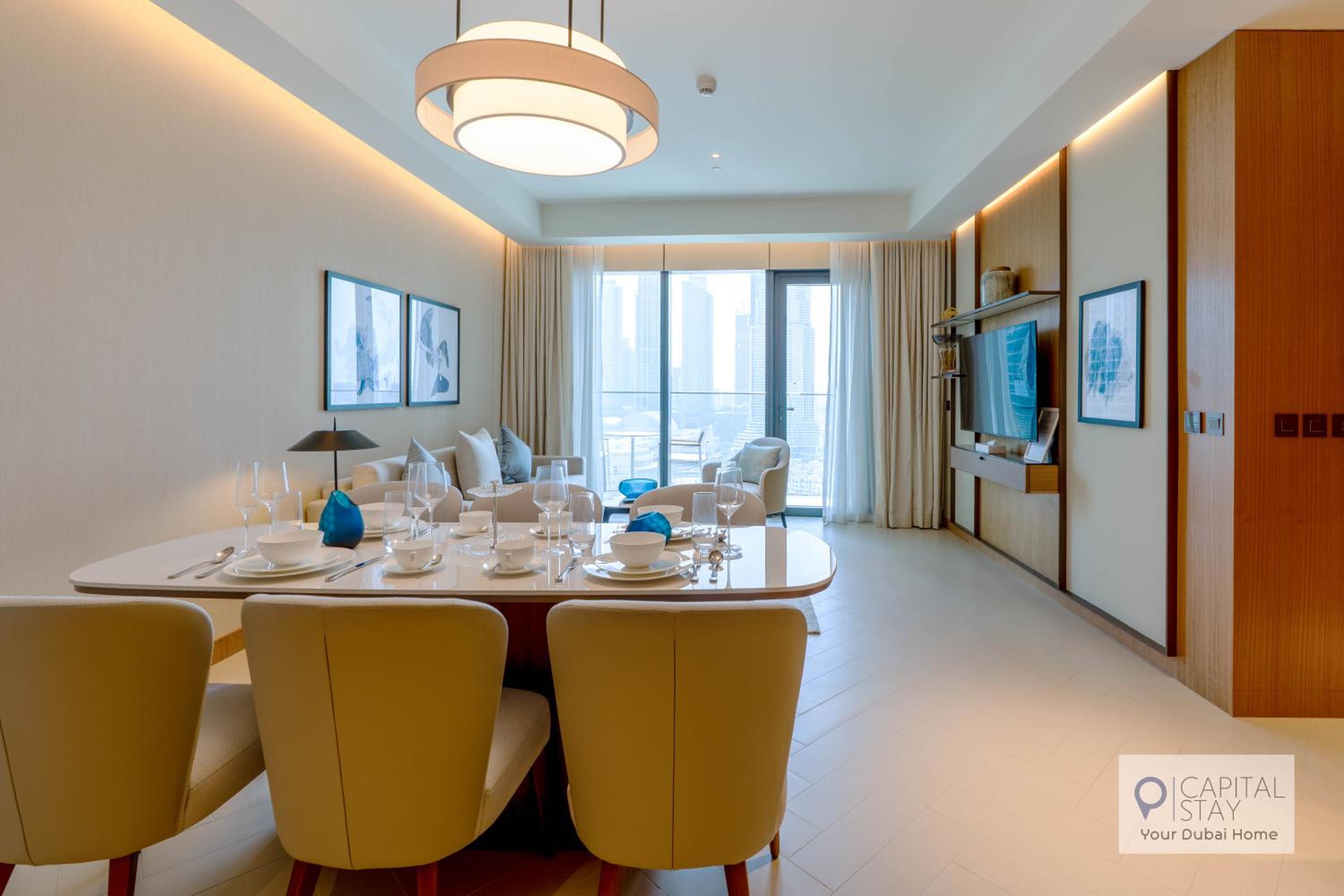 Luxury 3BR Apartment with Burj Khalifa Views - Address Opera