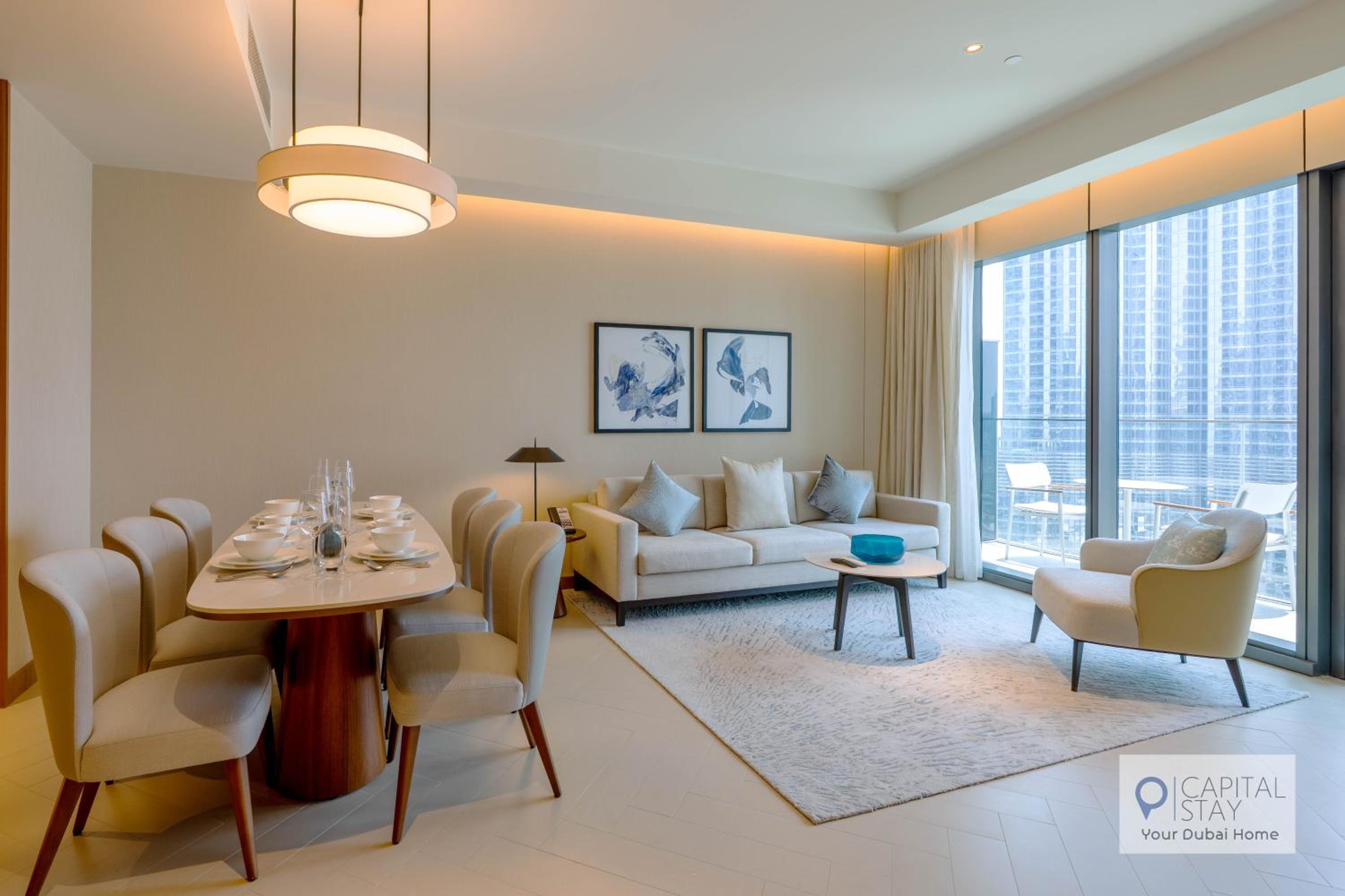 Luxury 3BR Apartment with Burj Khalifa Views - Address Opera
