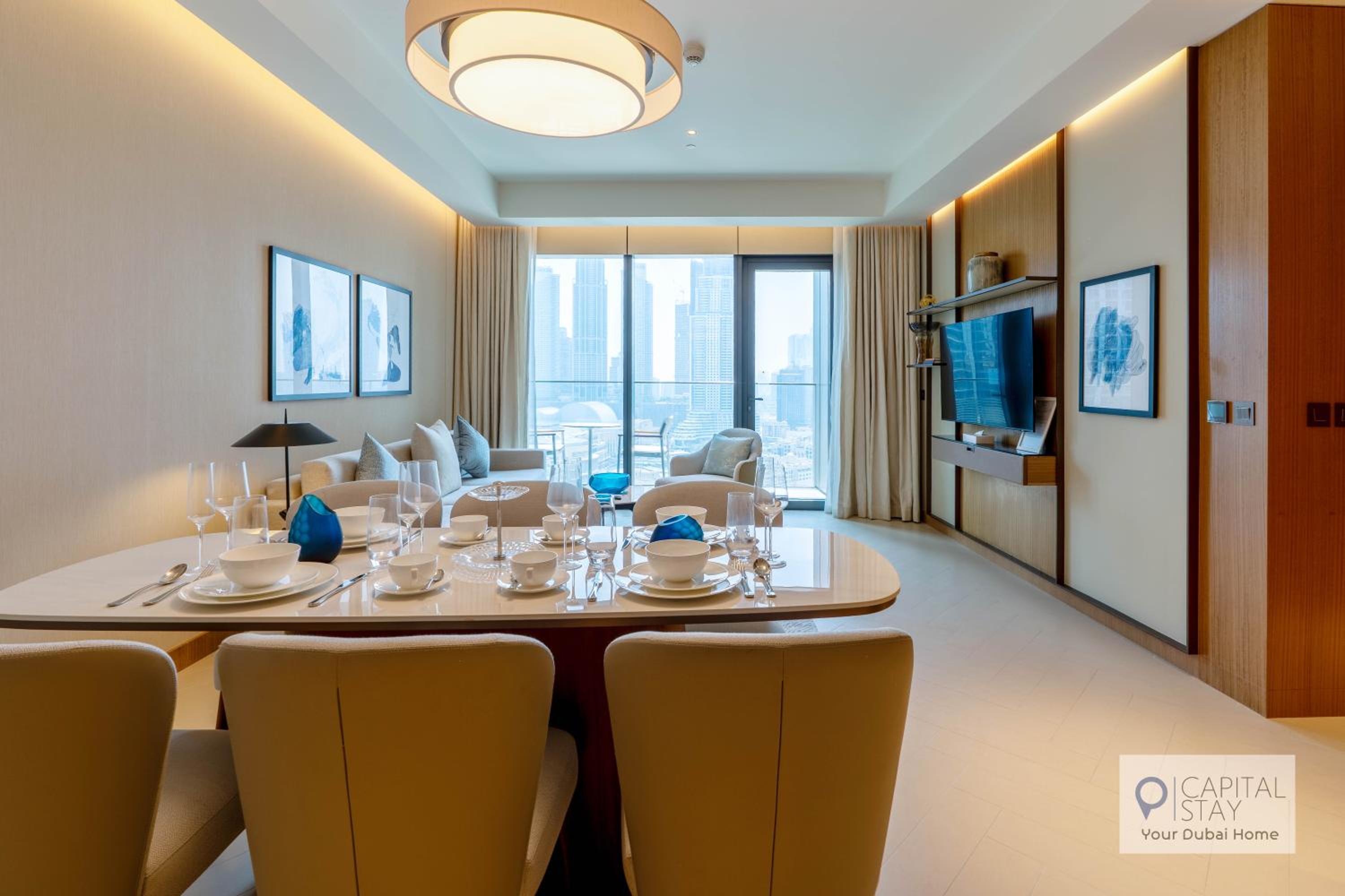 Luxury 3BR Apartment with Burj Khalifa Views - Address Opera