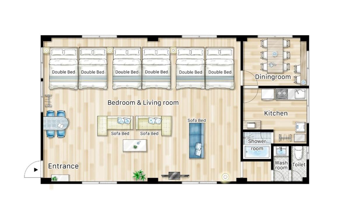 100sqm,Shinjuku 5min, Shibuya 12min,4F No Elevetor