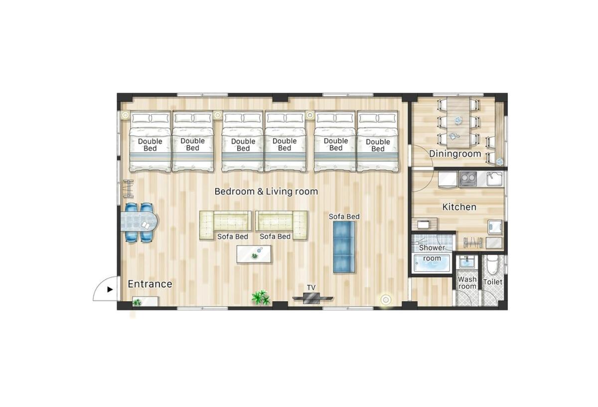 100sqm,Shinjuku 5min, Shibuya 12min,4F No Elevetor