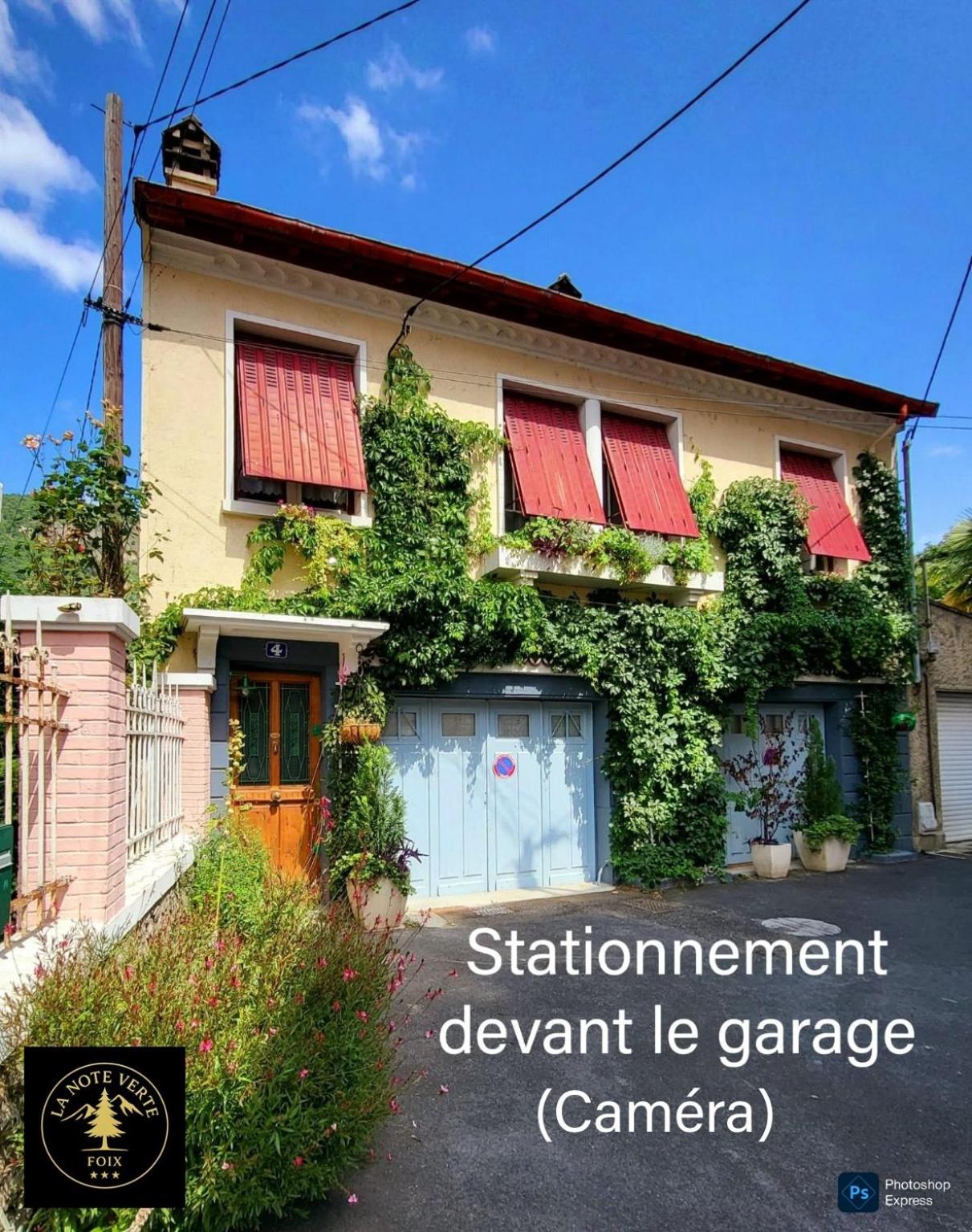 La Note Verte - Parking gratuit devant l'entrée