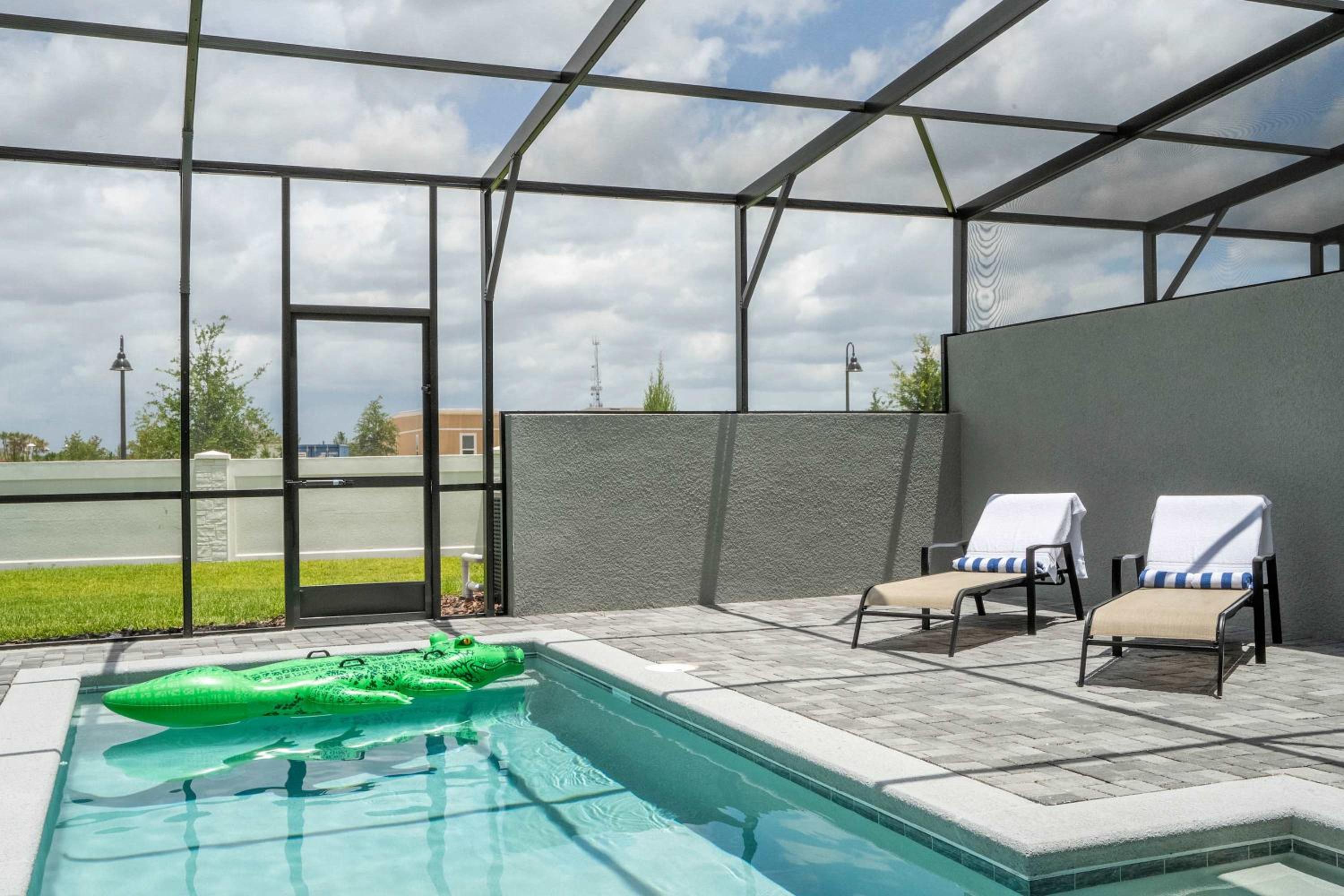 Magical 5BR w Pool Minutes from Disney 16140