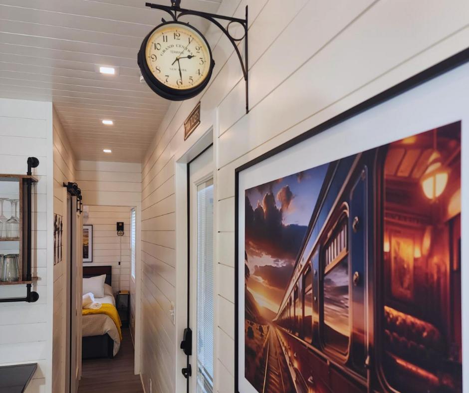 Scenic Train-Themed Stay with Rooftop Deck & Pool