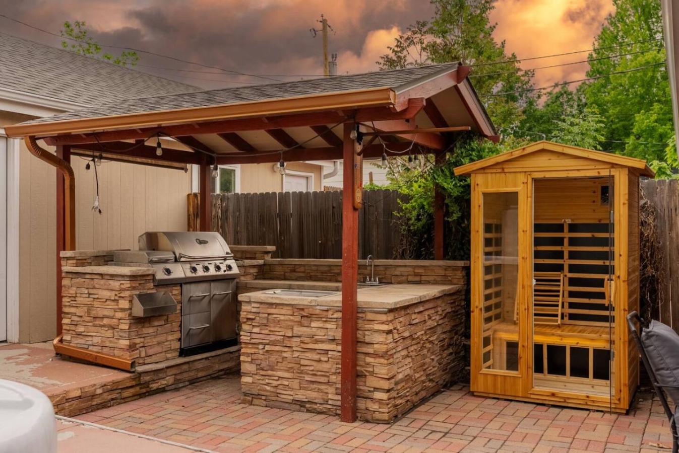 Movie Theatre Hot Tub Outdoor Grill