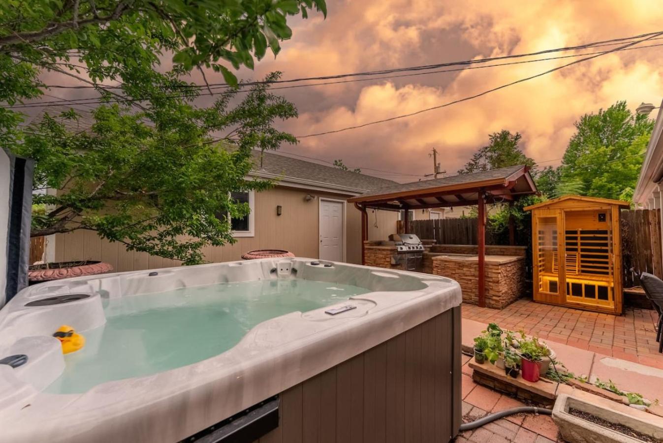 Movie Theatre Hot Tub Outdoor Grill