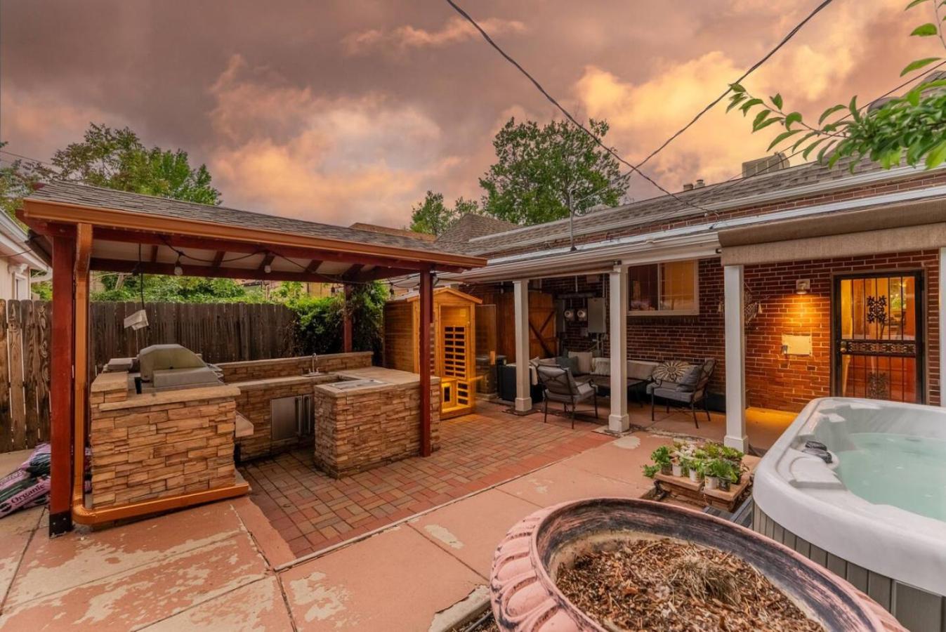 Movie Theatre Hot Tub Outdoor Grill