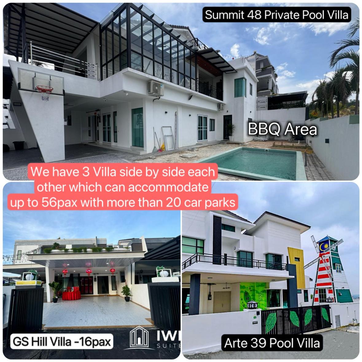 Ipoh Lahat Mines Private Pool Lake Villa by IWH Suites