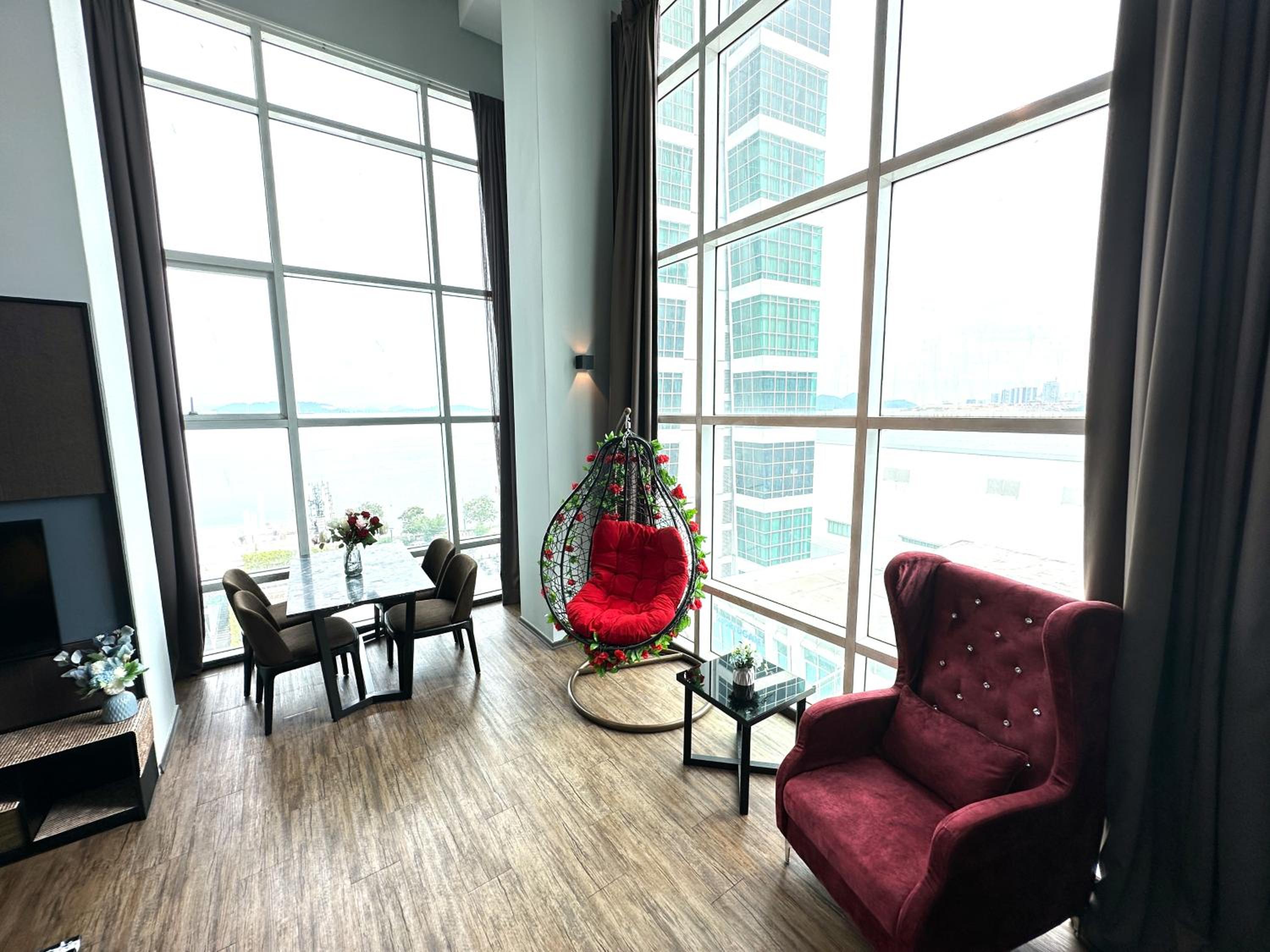 2BR Sea View Suite at Maritime Suites Penang Georgetown