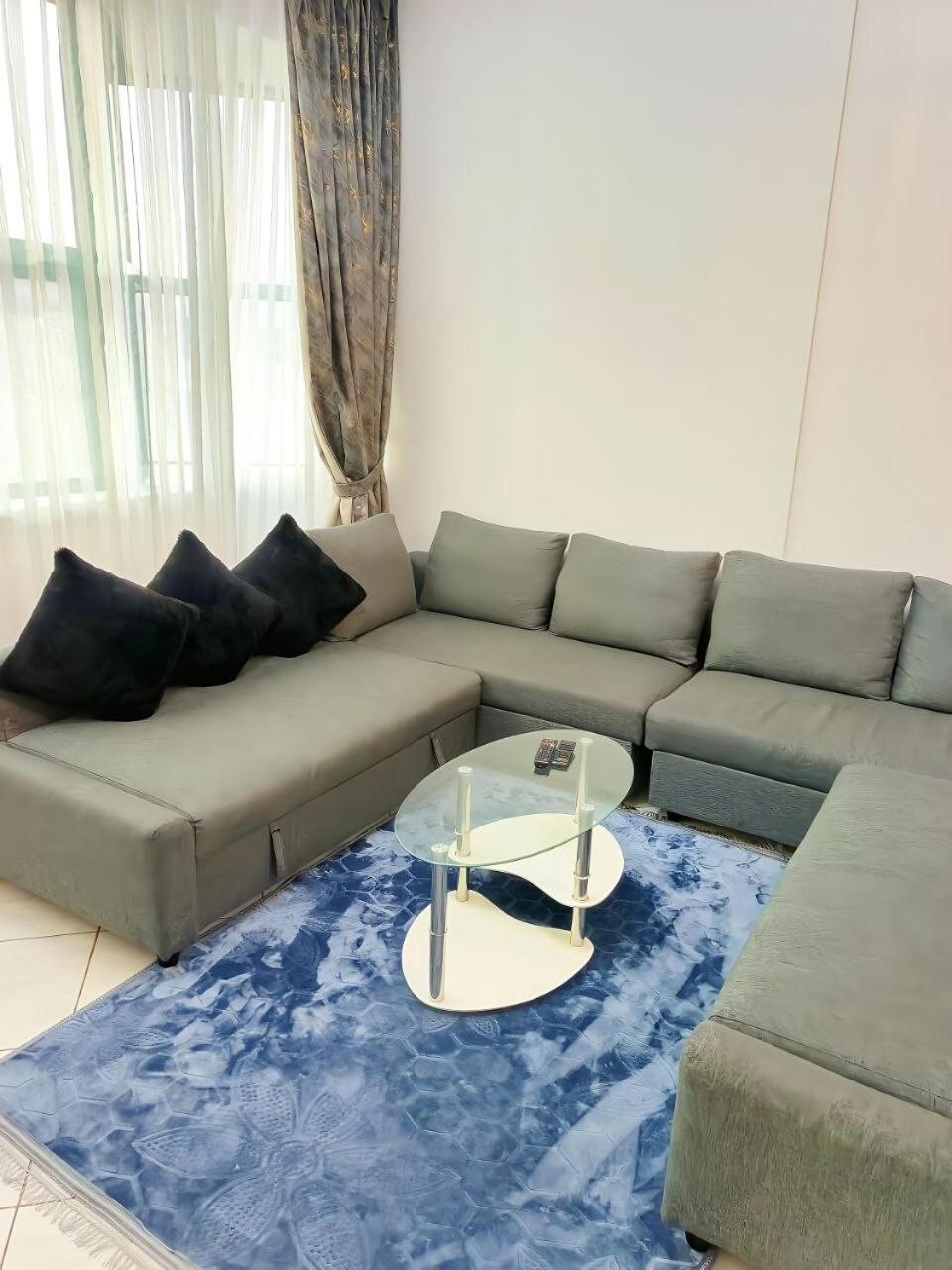 Ajman Family Holiday homes VIP Two rooms, a large hall and a fully equipped kitchen that can accommodate 7 people and children