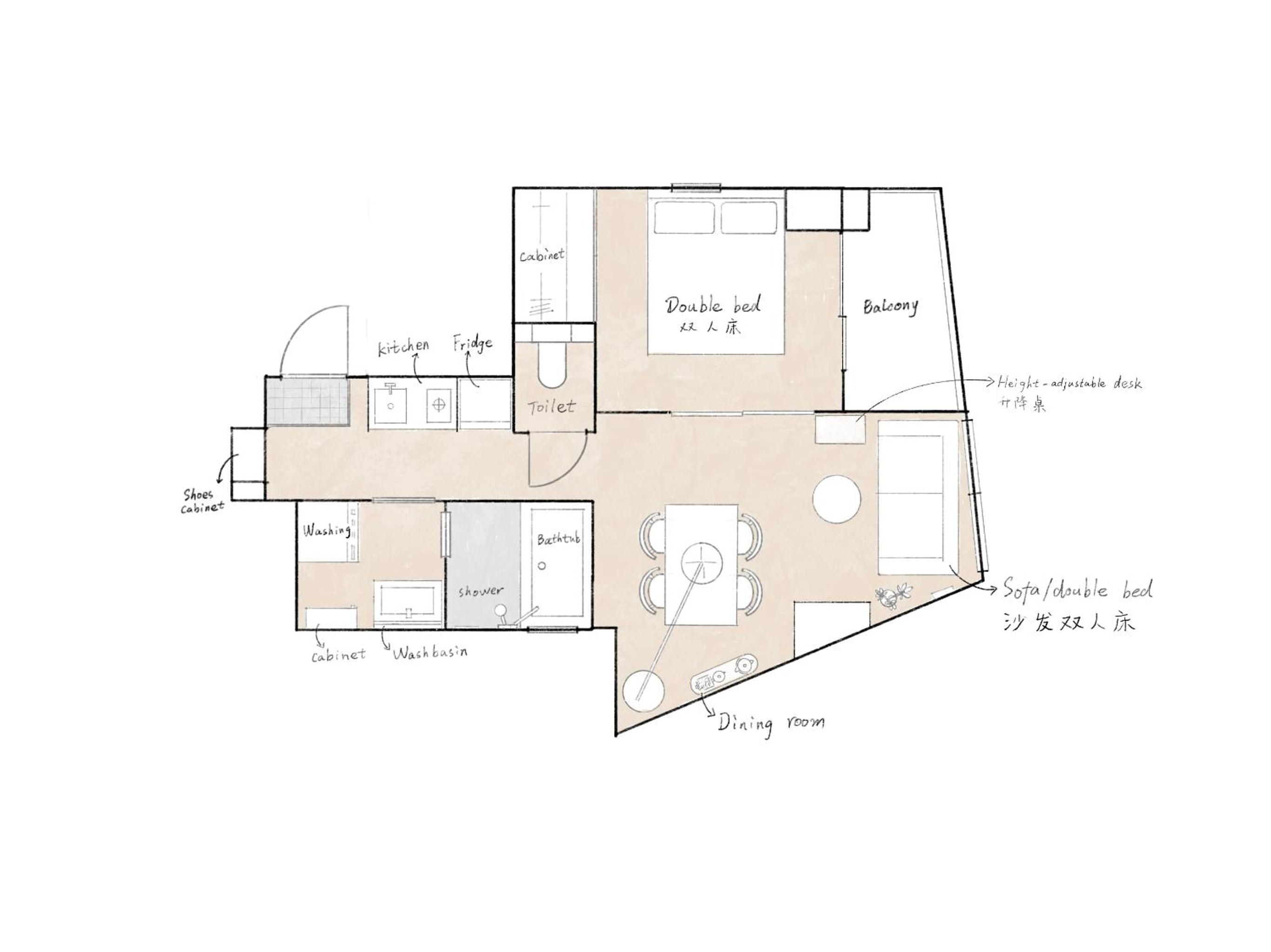 SHIKA HOME Yokohama Chinatown-Luxury長期滞在OK-Family Groupに最適-キッチン完備 落ち着きある空間