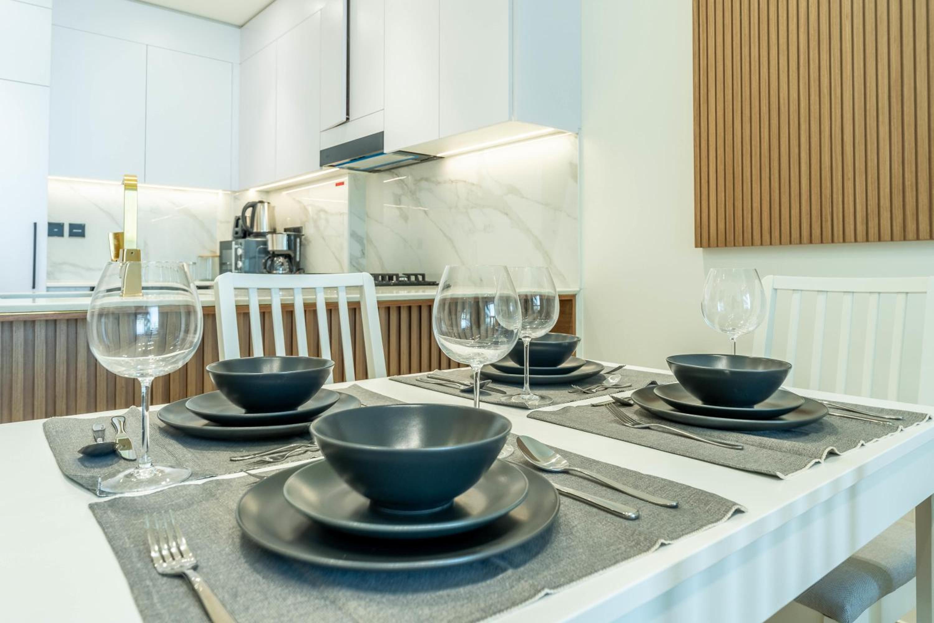 FAM Living Minimalist 1BR Gem in Binghatti Amber