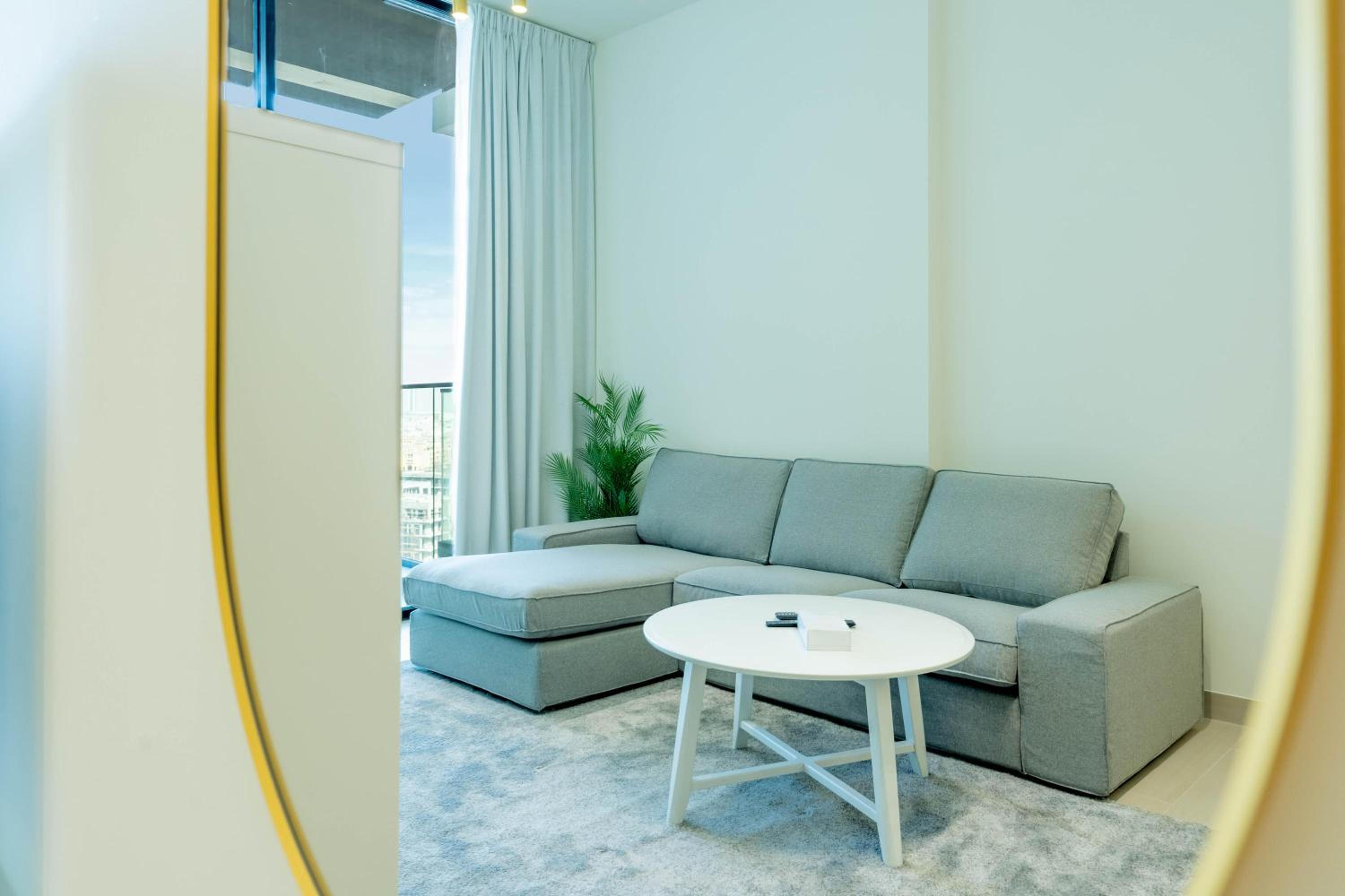 FAM Living Minimalist 1BR Gem in Binghatti Amber