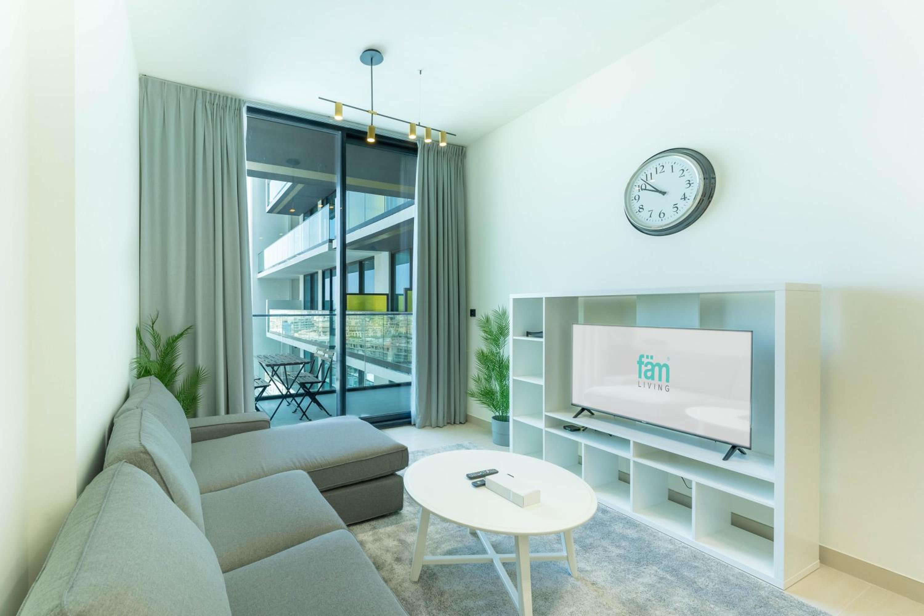 FAM Living Minimalist 1BR Gem in Binghatti Amber