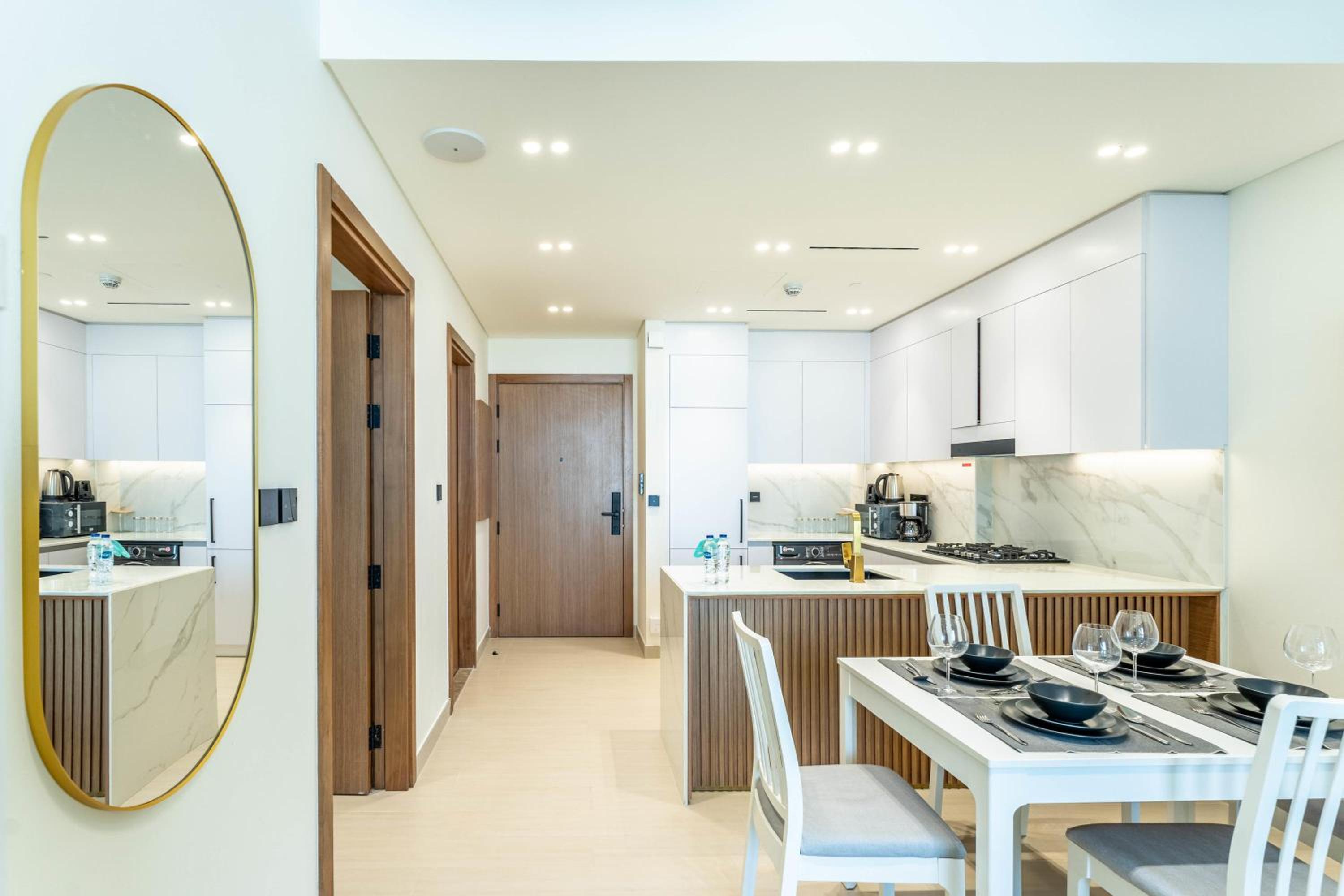 FAM Living Minimalist 1BR Gem in Binghatti Amber