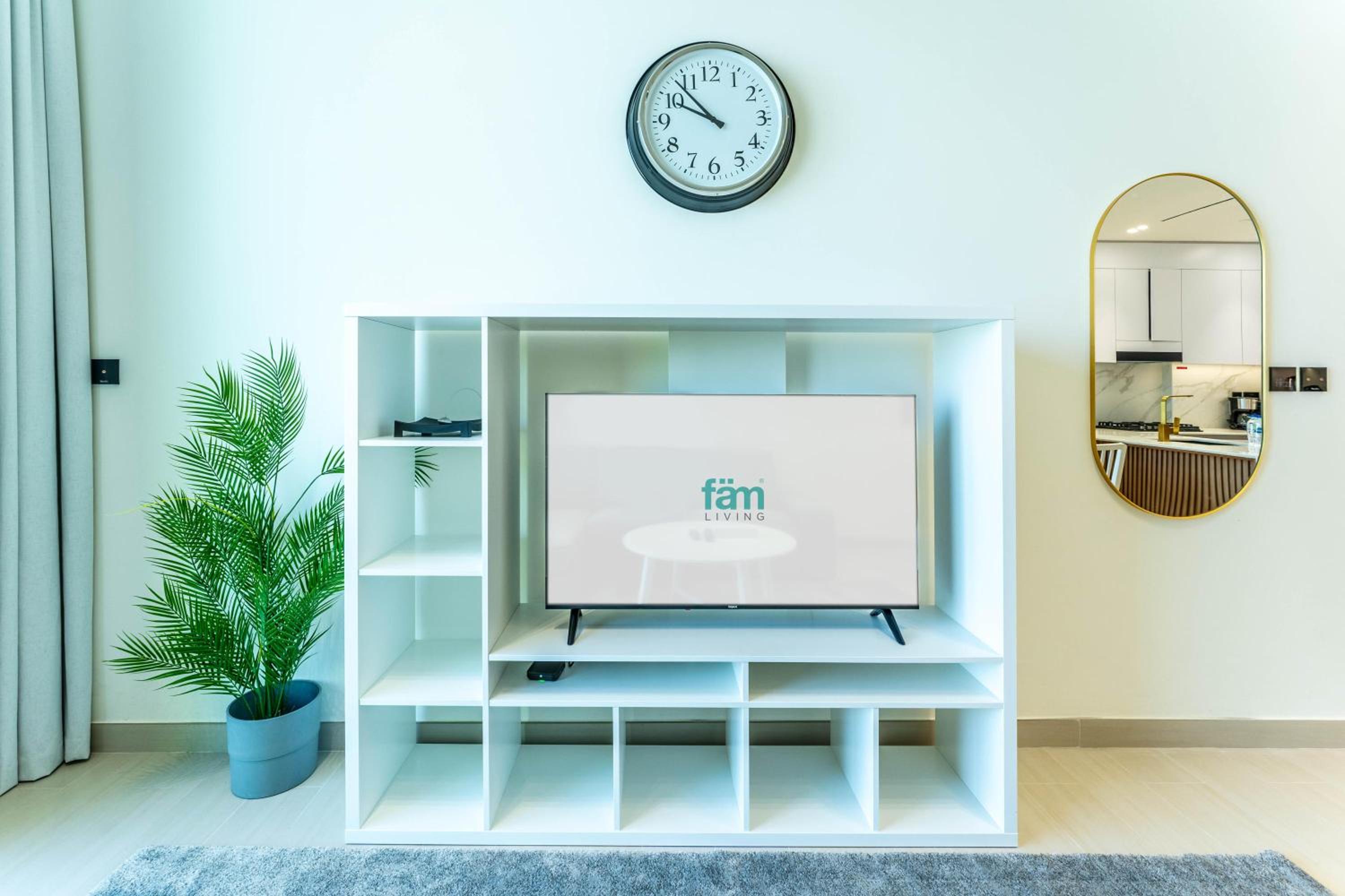 FAM Living Minimalist 1BR Gem in Binghatti Amber