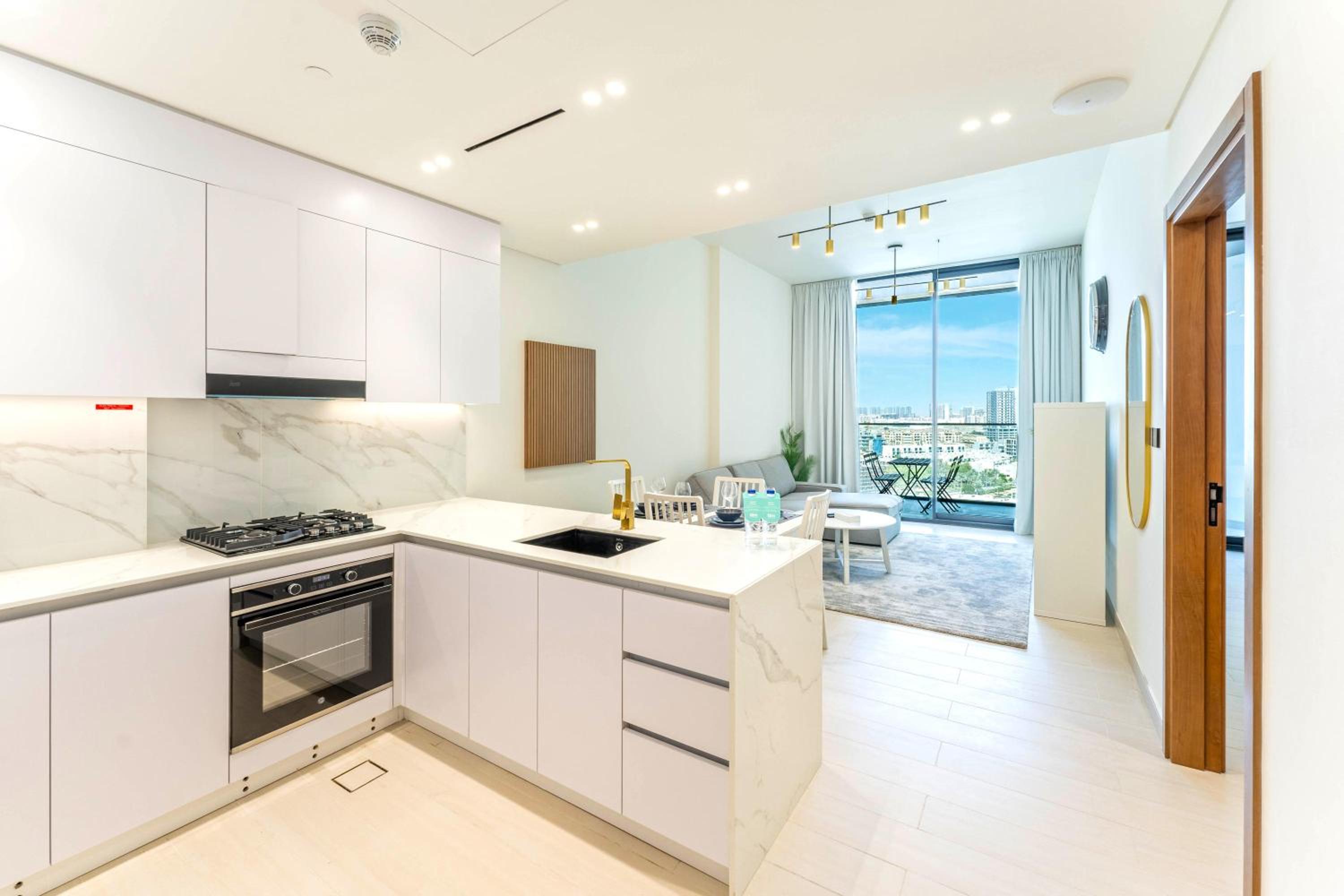 FAM Living Minimalist 1BR Gem in Binghatti Amber