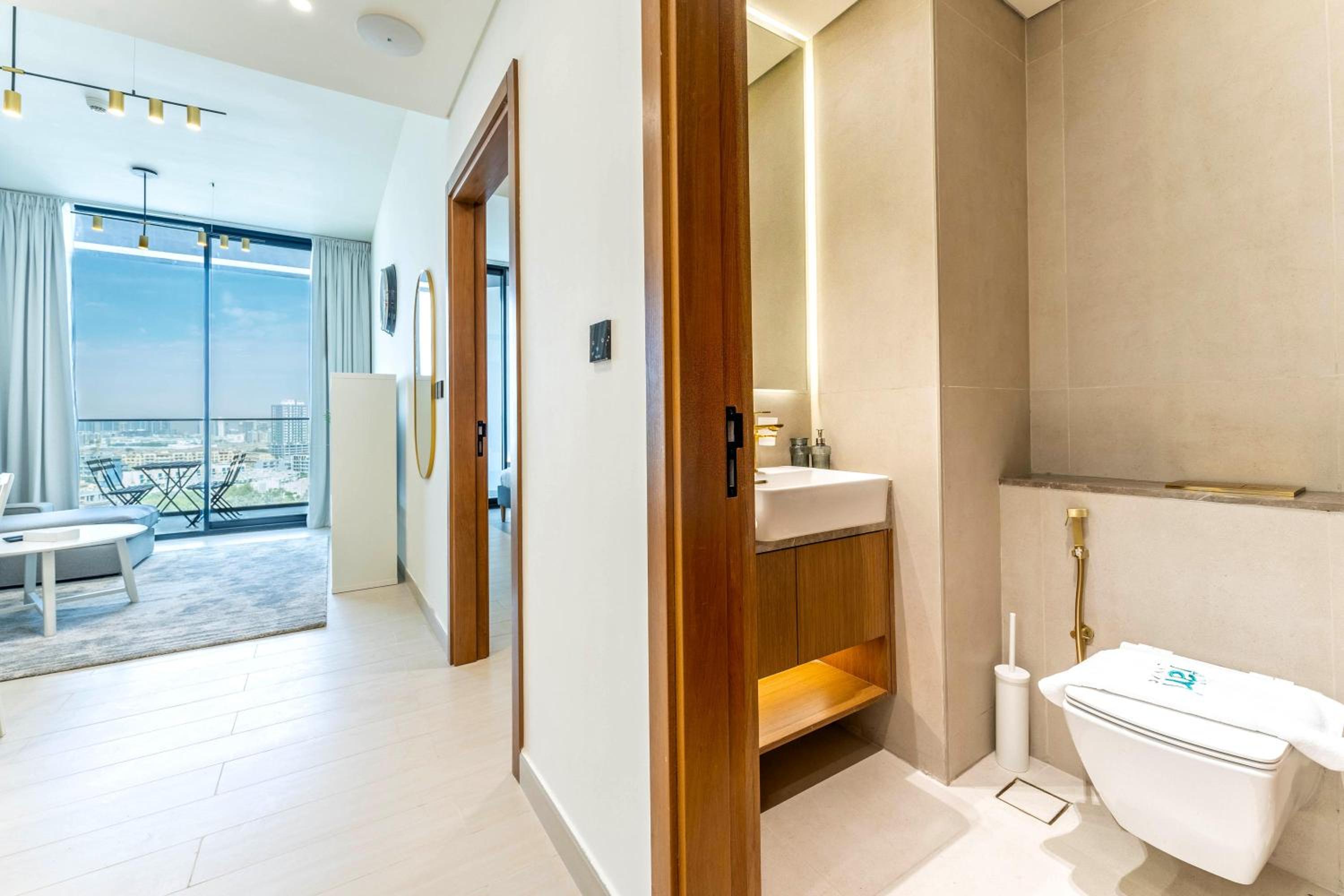 FAM Living Minimalist 1BR Gem in Binghatti Amber