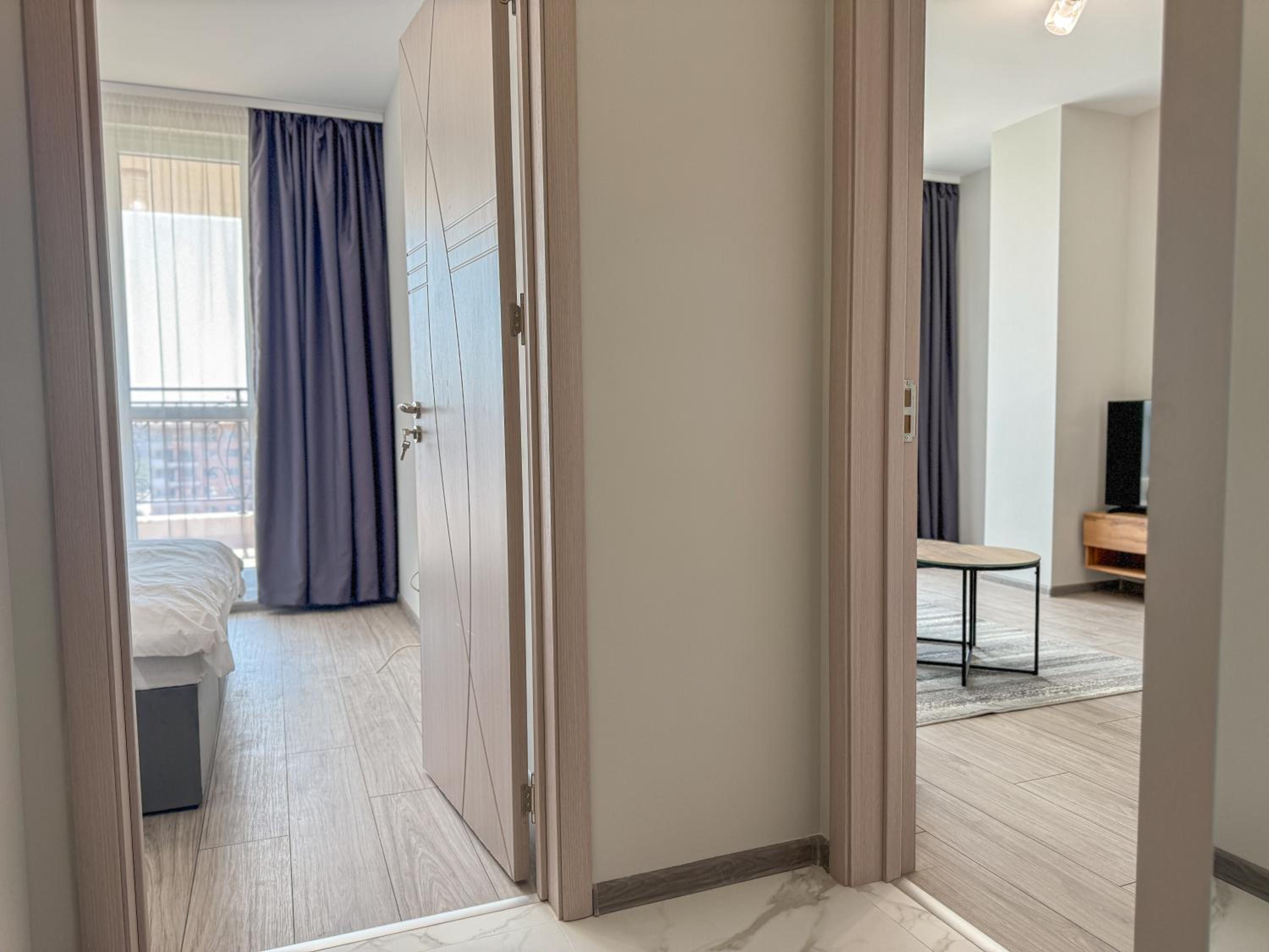 1BR Apartment with Panoramic View Balcony and Designated Parking Space