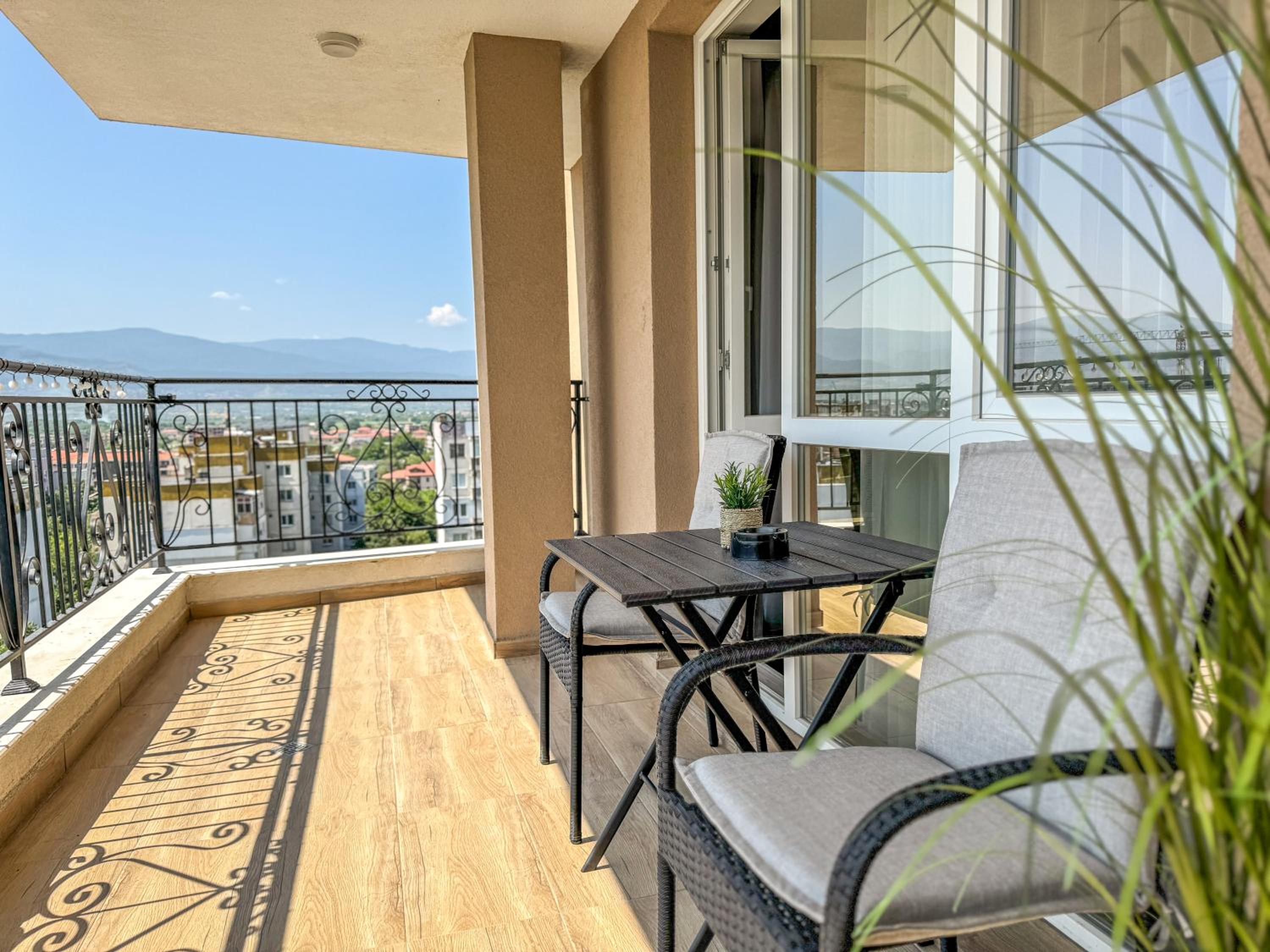 1BR Apartment with Panoramic View Balcony and Designated Parking Space