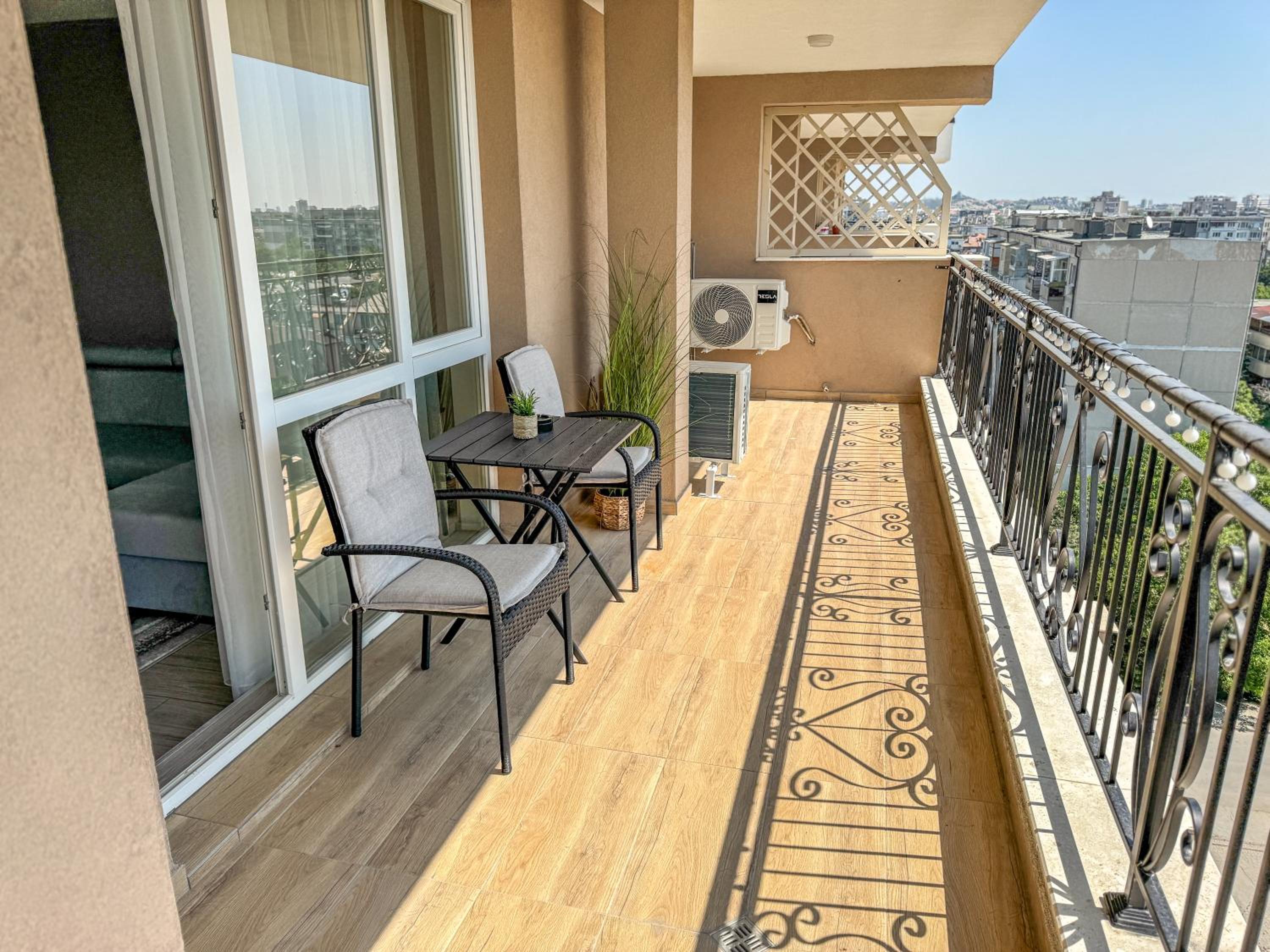 1BR Apartment with Panoramic View Balcony and Designated Parking Space