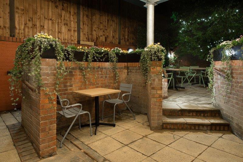 outdoor BBQ area