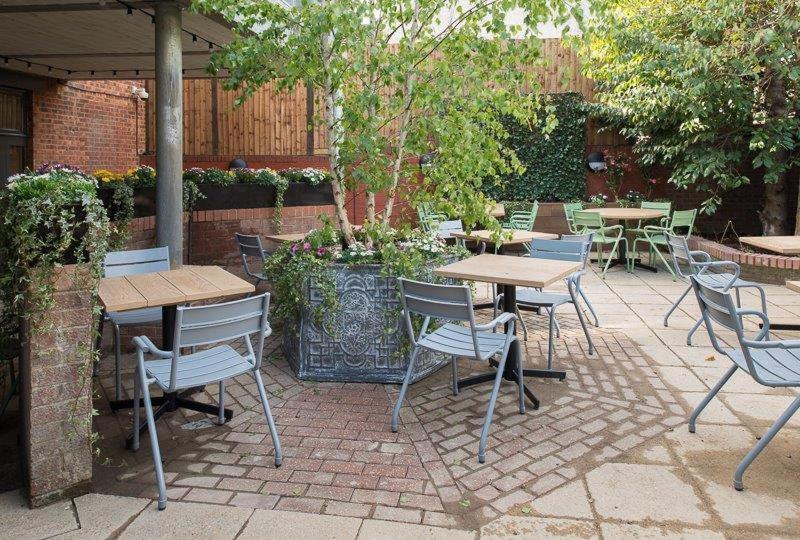 outdoor BBQ area