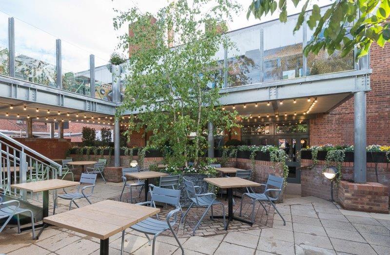 outdoor BBQ area