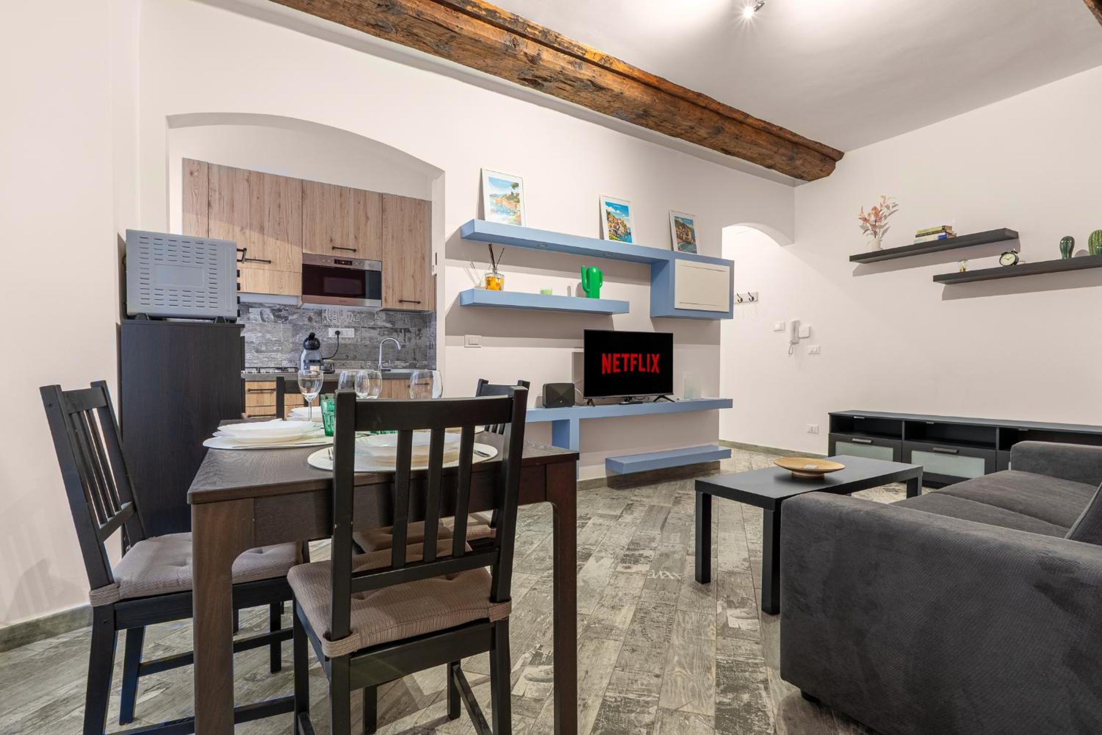 Rosa Homes THE GREEN - 2 rooms, air conditioning, Principe, Acquario, Porto Antico