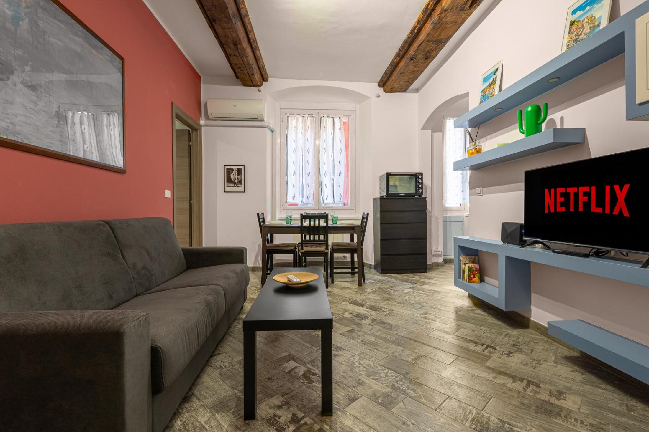 Rosa Homes THE GREEN - 2 rooms, air conditioning, Principe, Acquario, Porto Antico