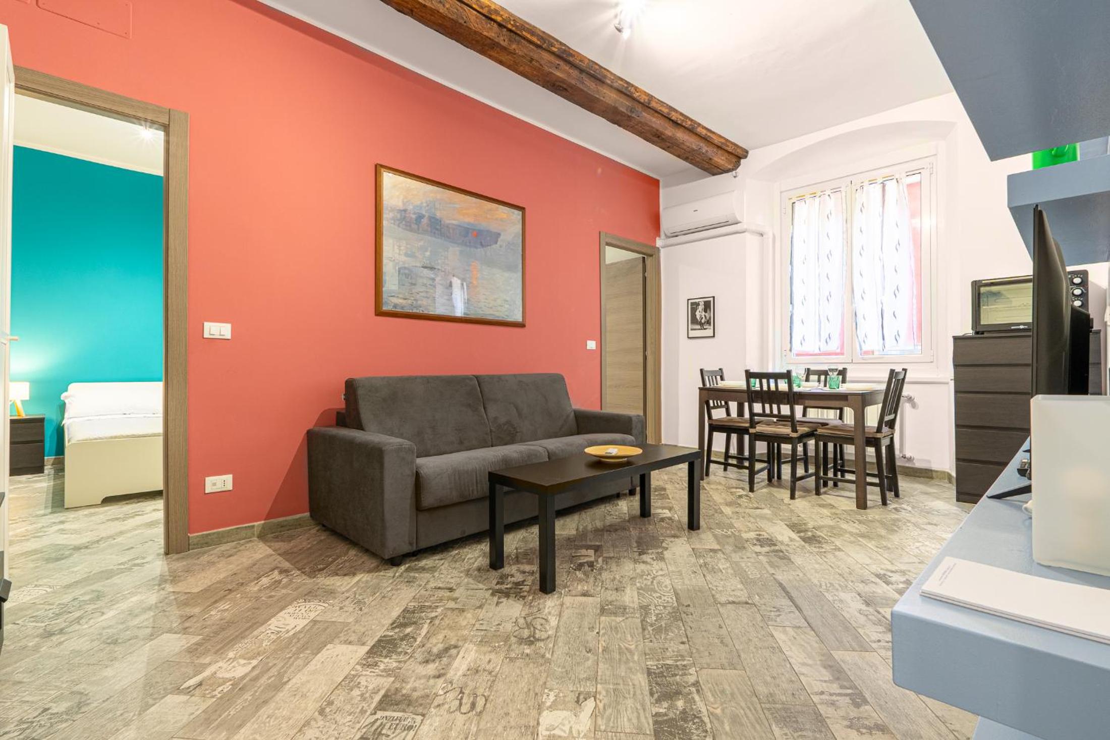 Rosa Homes THE GREEN - 2 rooms, air conditioning, Principe, Acquario, Porto Antico