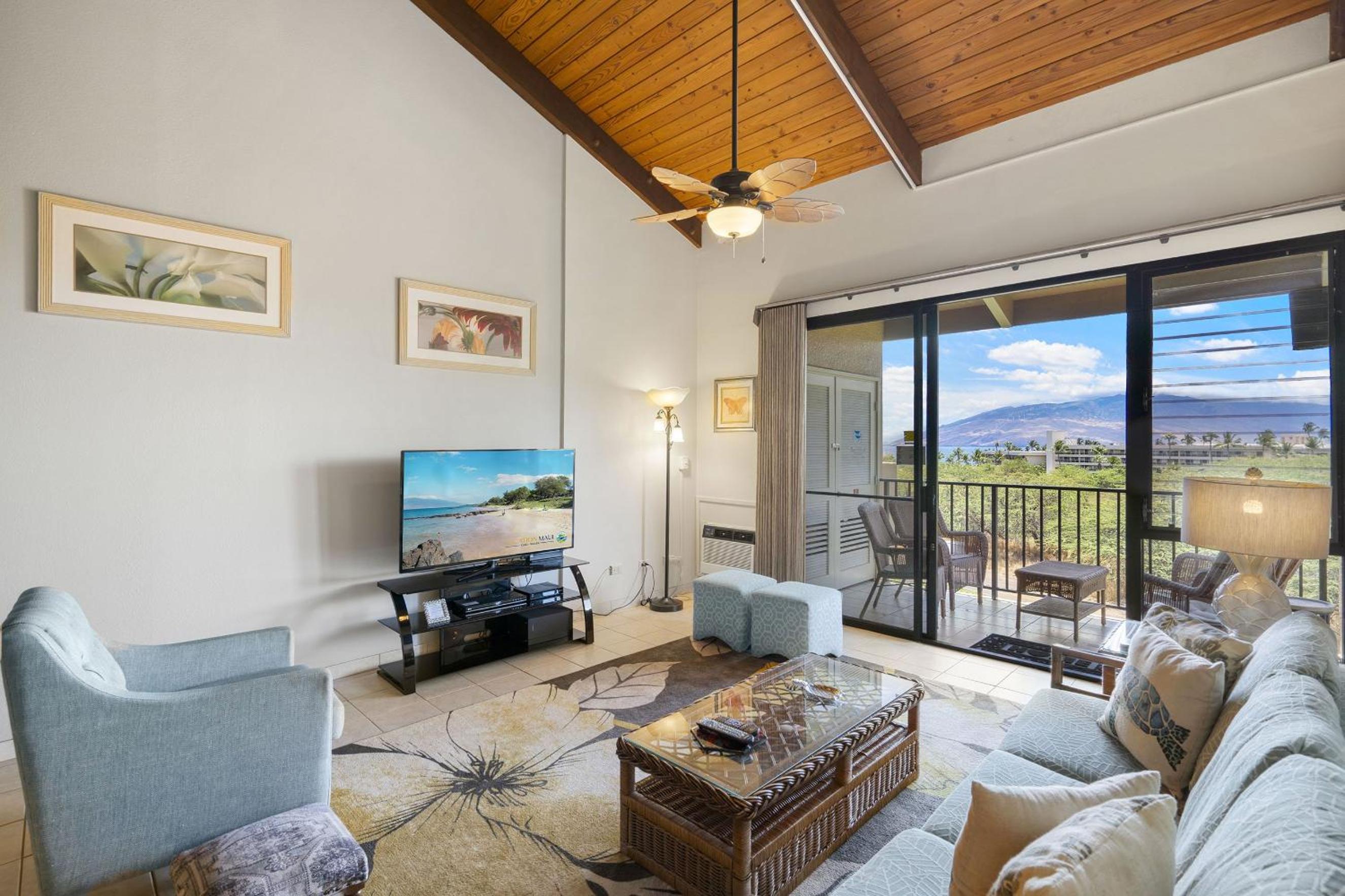 Experience Kamaole Sands 4-409 - Ocean Views, Spacious, Renovated, Wi-Fi, AC!