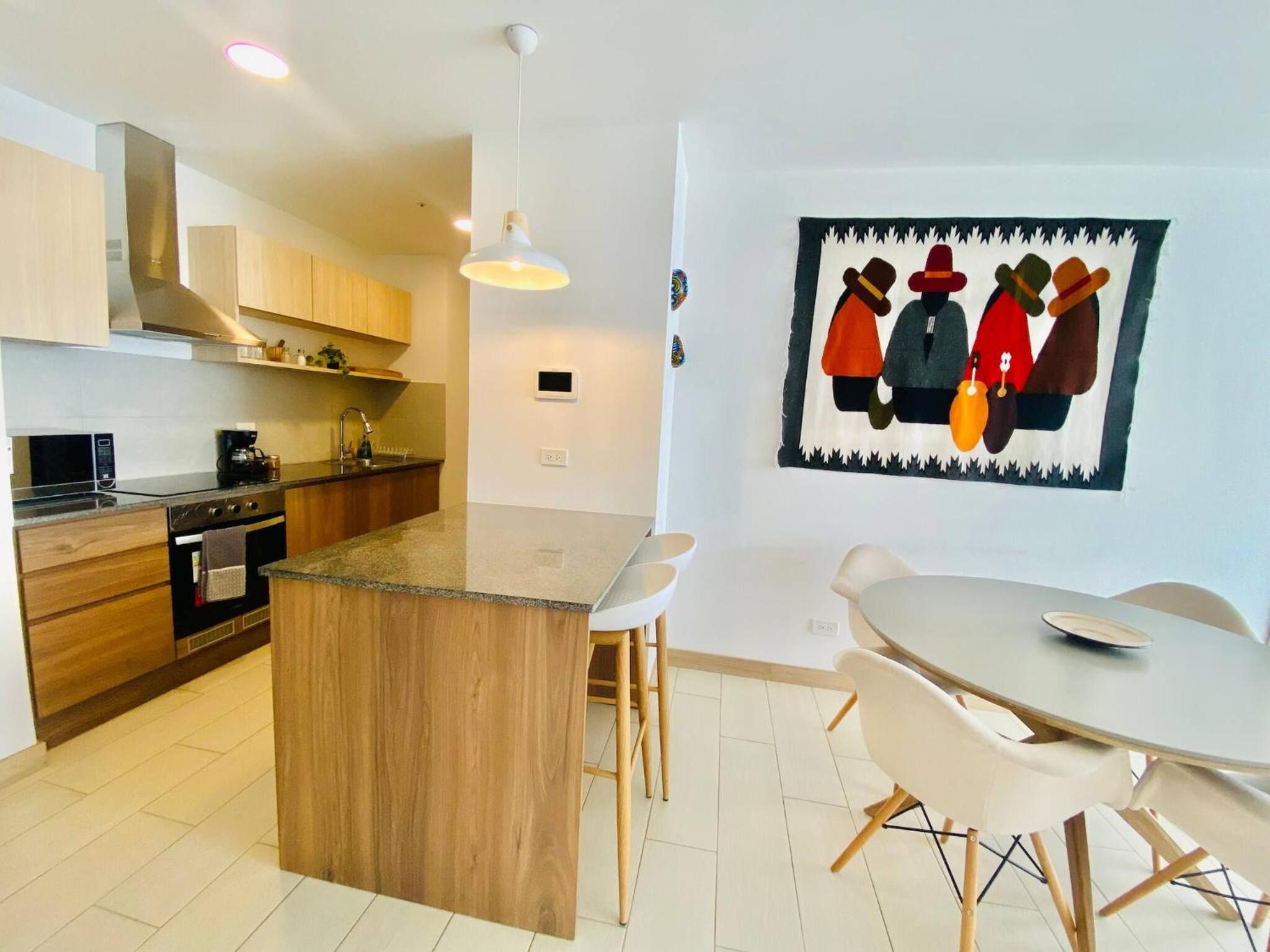 Beautiful apt-balcony in La Carolina 70 QLED TV